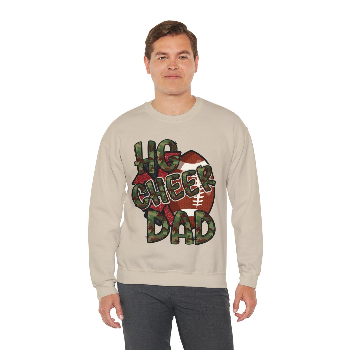 HG Cheer Dad - Unisex Heavy Blend™ Crewneck Sweatshirt
