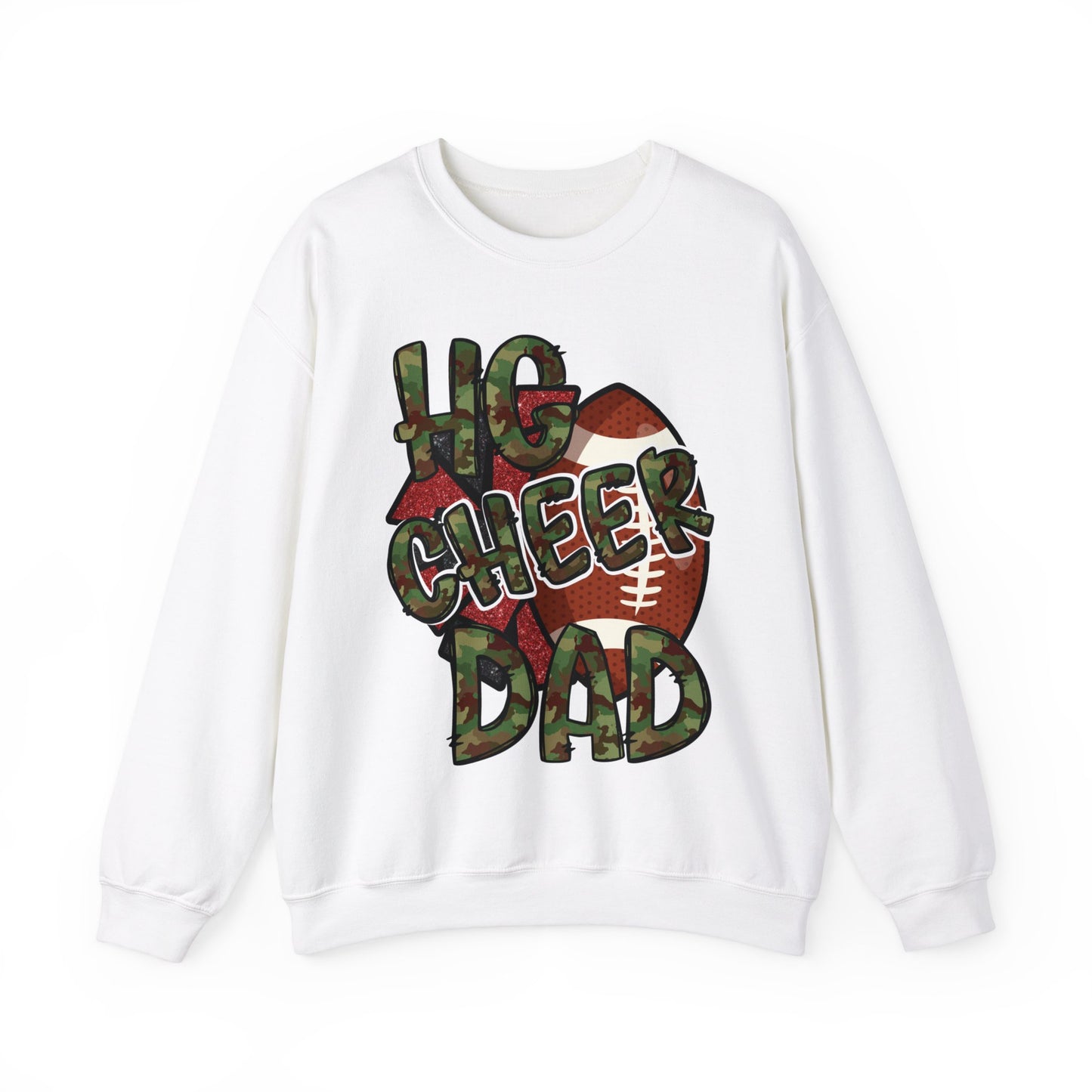 HG Cheer Dad - Unisex Heavy Blend™ Crewneck Sweatshirt
