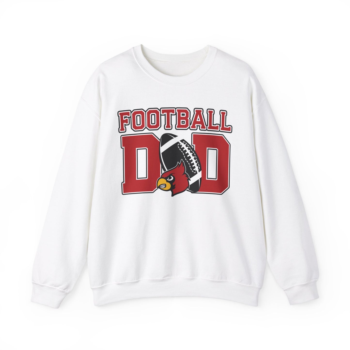 Football Dad Custom Player Name and Number - Unisex Heavy Blend™ Crewneck Sweatshirt