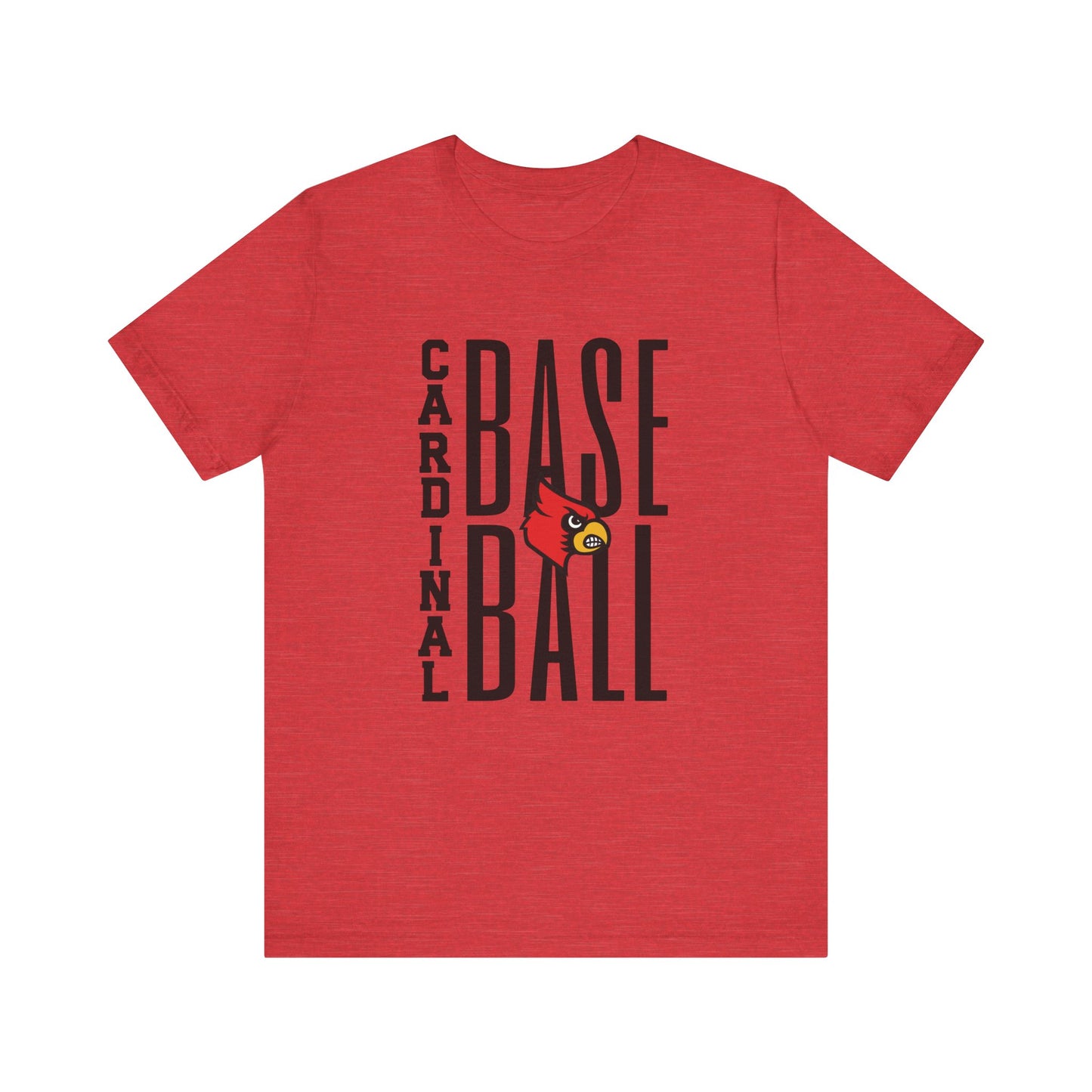 Cardinal Baseball - Bella + Canvas Short Sleeve Tee