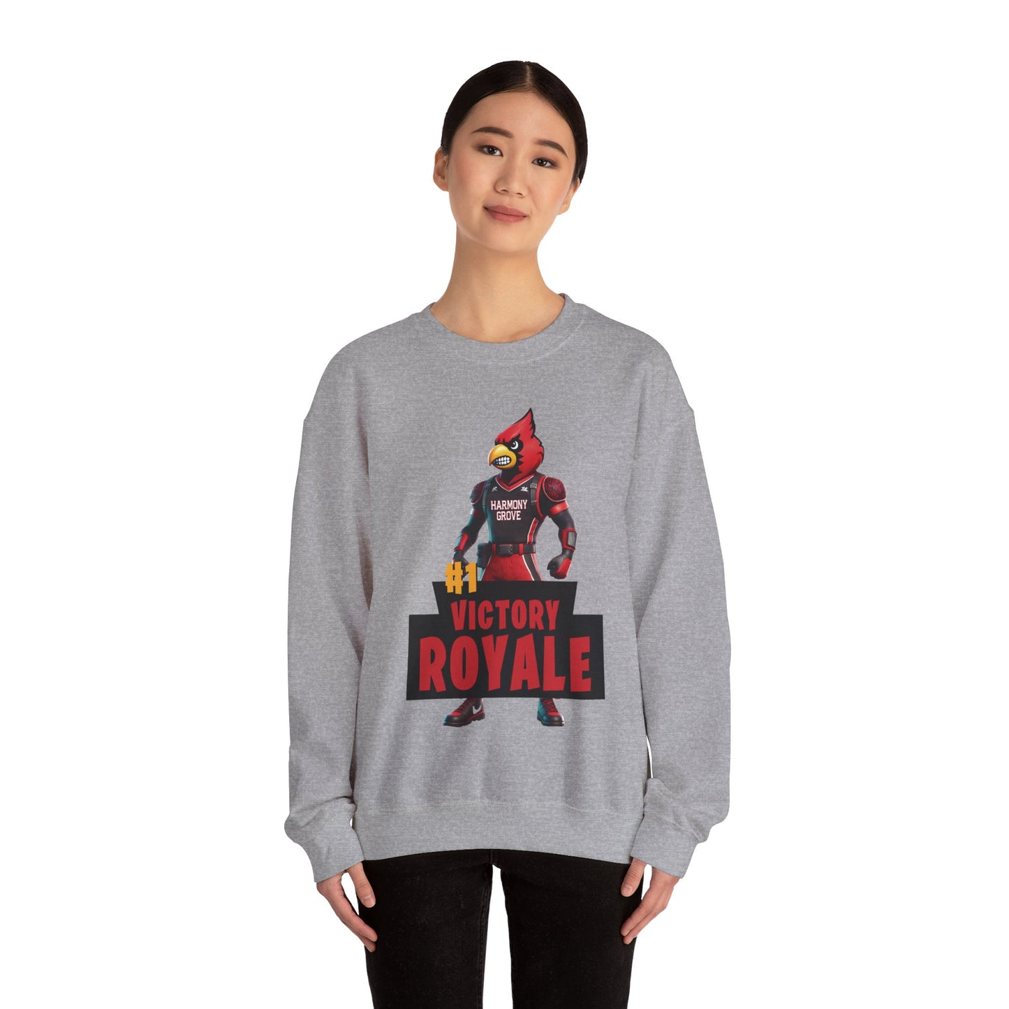 Harmony Grove Cardinals Victory Royale - Unisex Heavy Blend™ Crewneck Sweatshirt