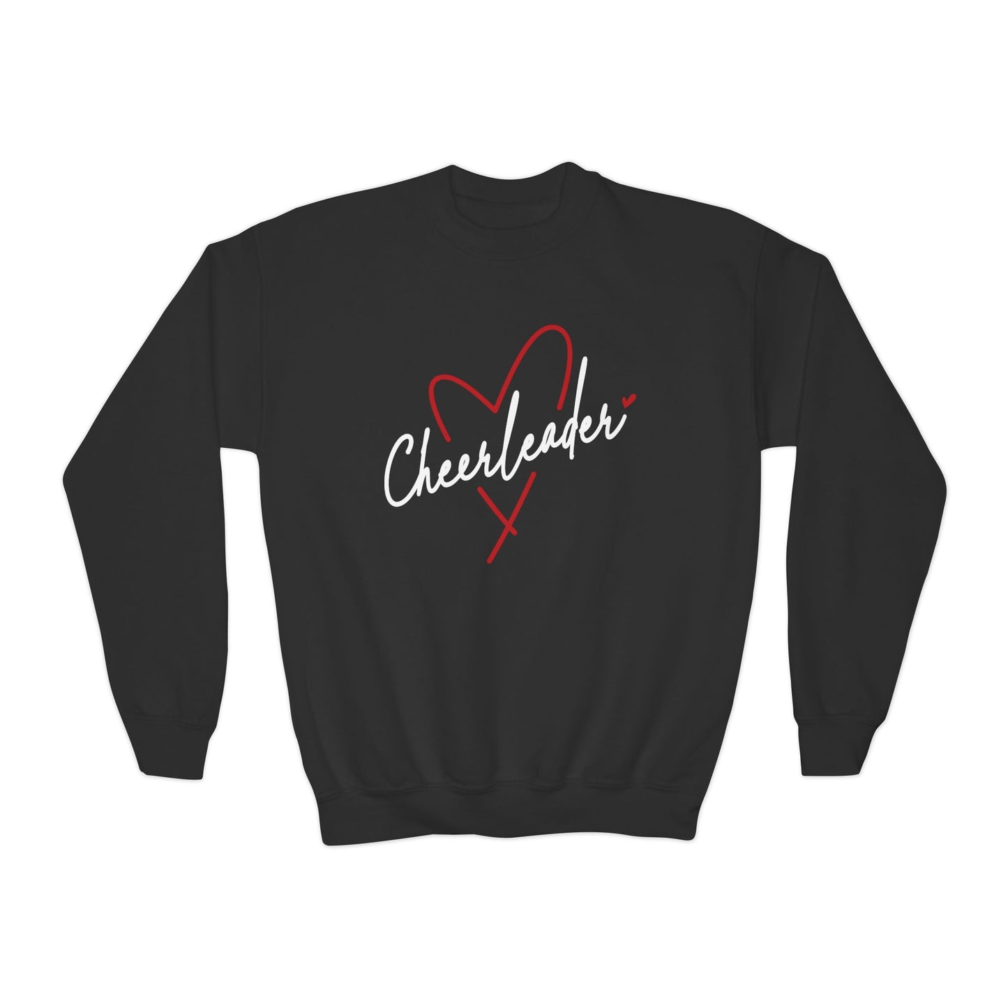 Cheerleader Heart - Youth Crew Sweatshirt