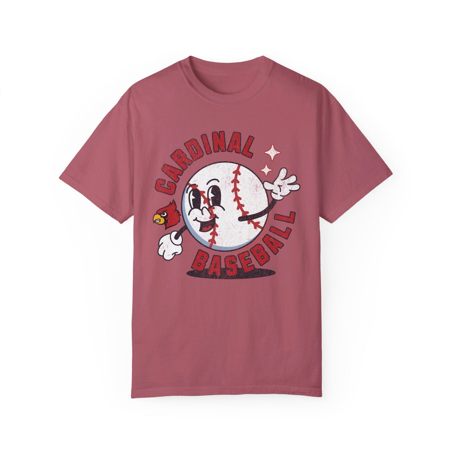 Retro Cardinal Baseball - Comfort Colors T-shirt