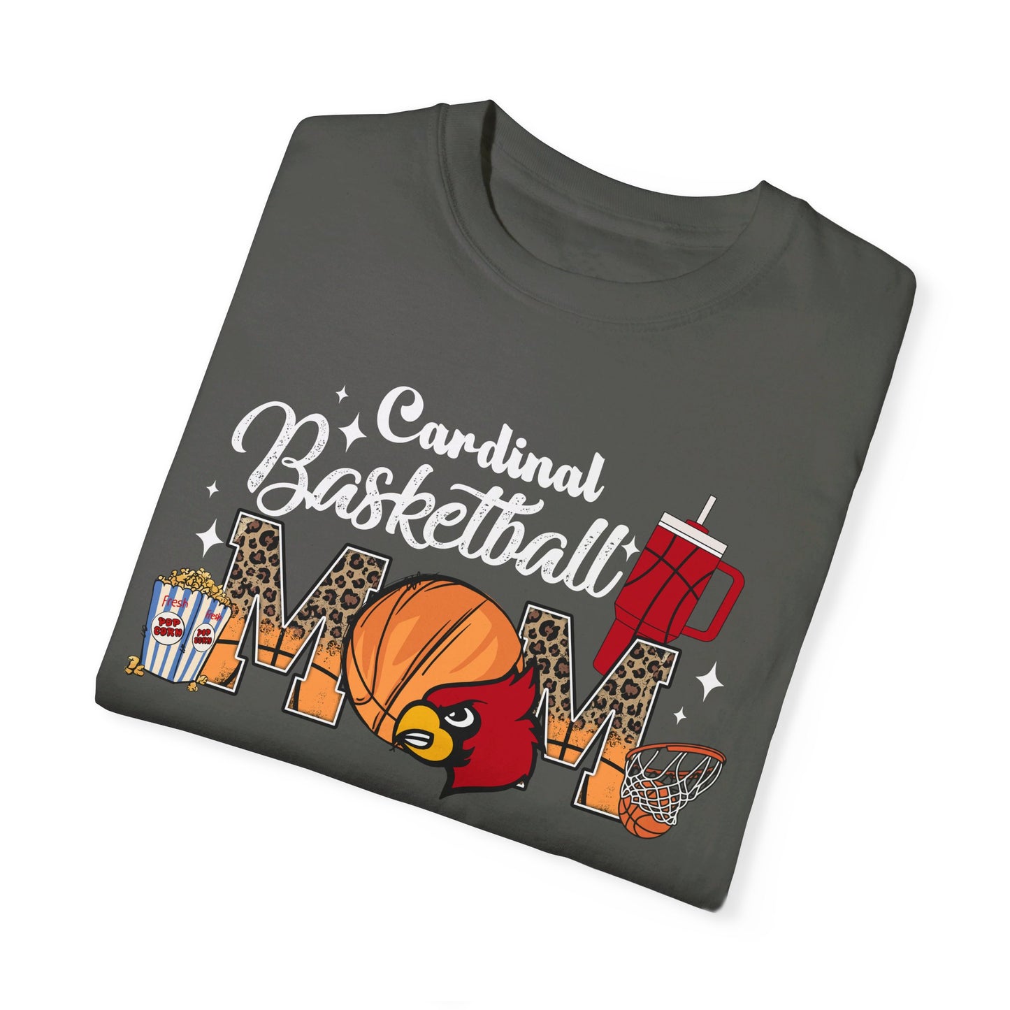 Cardinal Basketball Mom - Comfort Colors T-shirt
