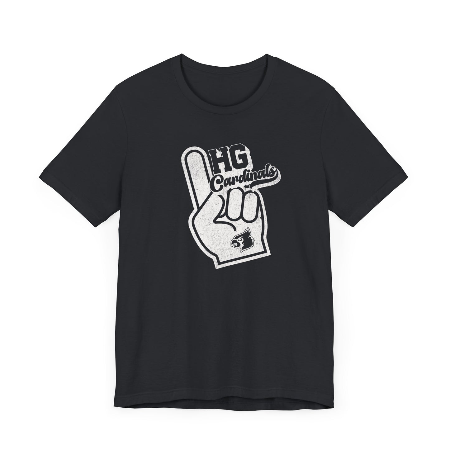 Vintage Foam Finger HG Cardinals - Bella + Canvas Short Sleeve Tee