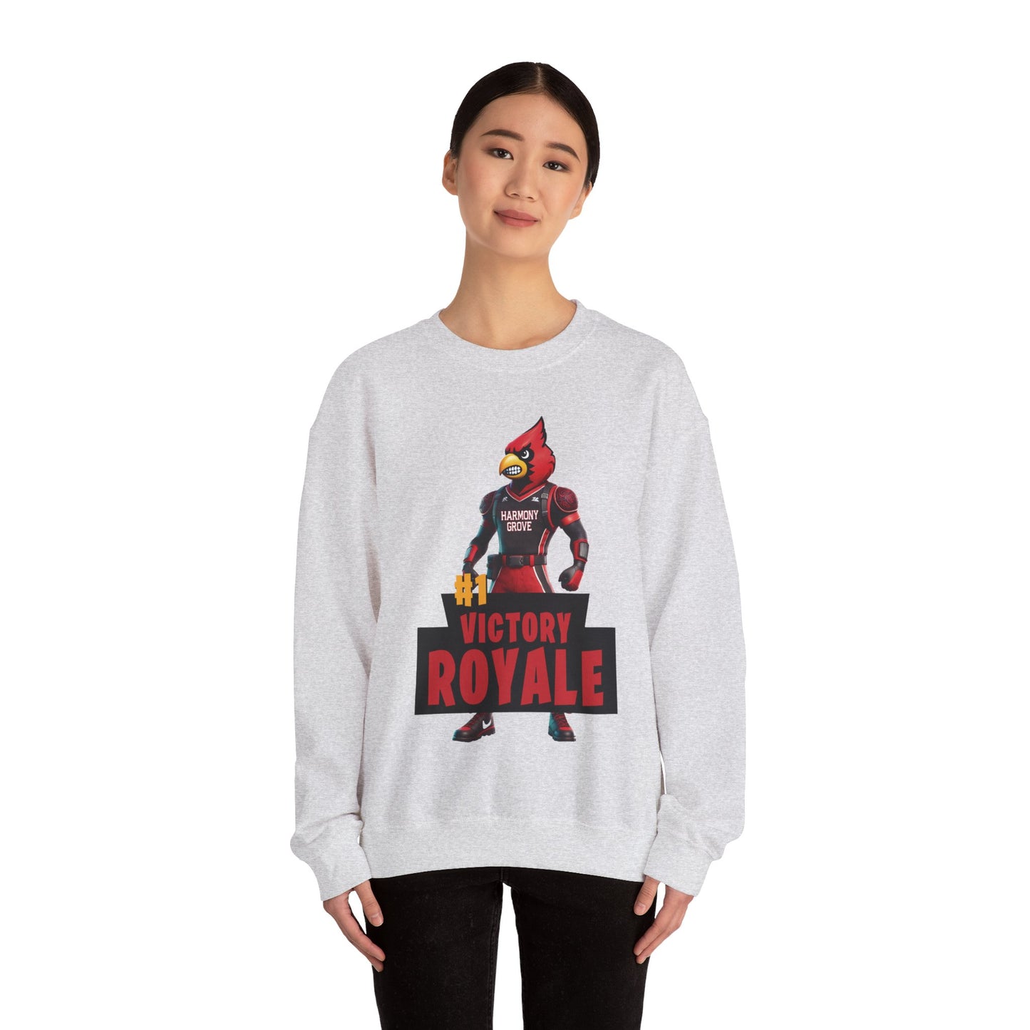Harmony Grove Cardinals Victory Royale - Unisex Heavy Blend™ Crewneck Sweatshirt