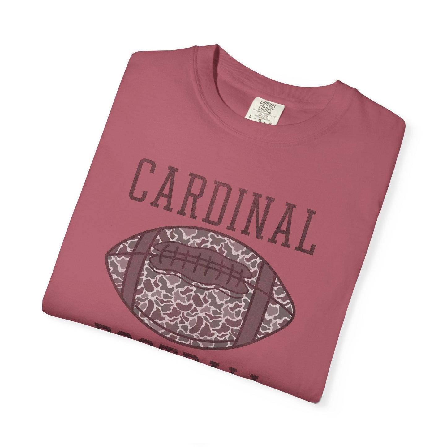 Old School Camo Distressed Football - Comfort Colors T Shirt