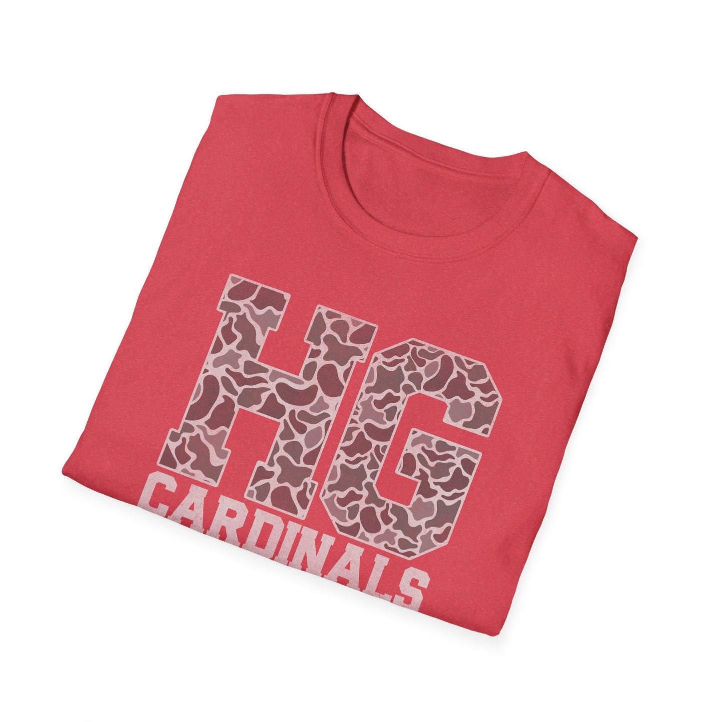 Old School Camo Distressed - Unisex Softstyle T-Shirt