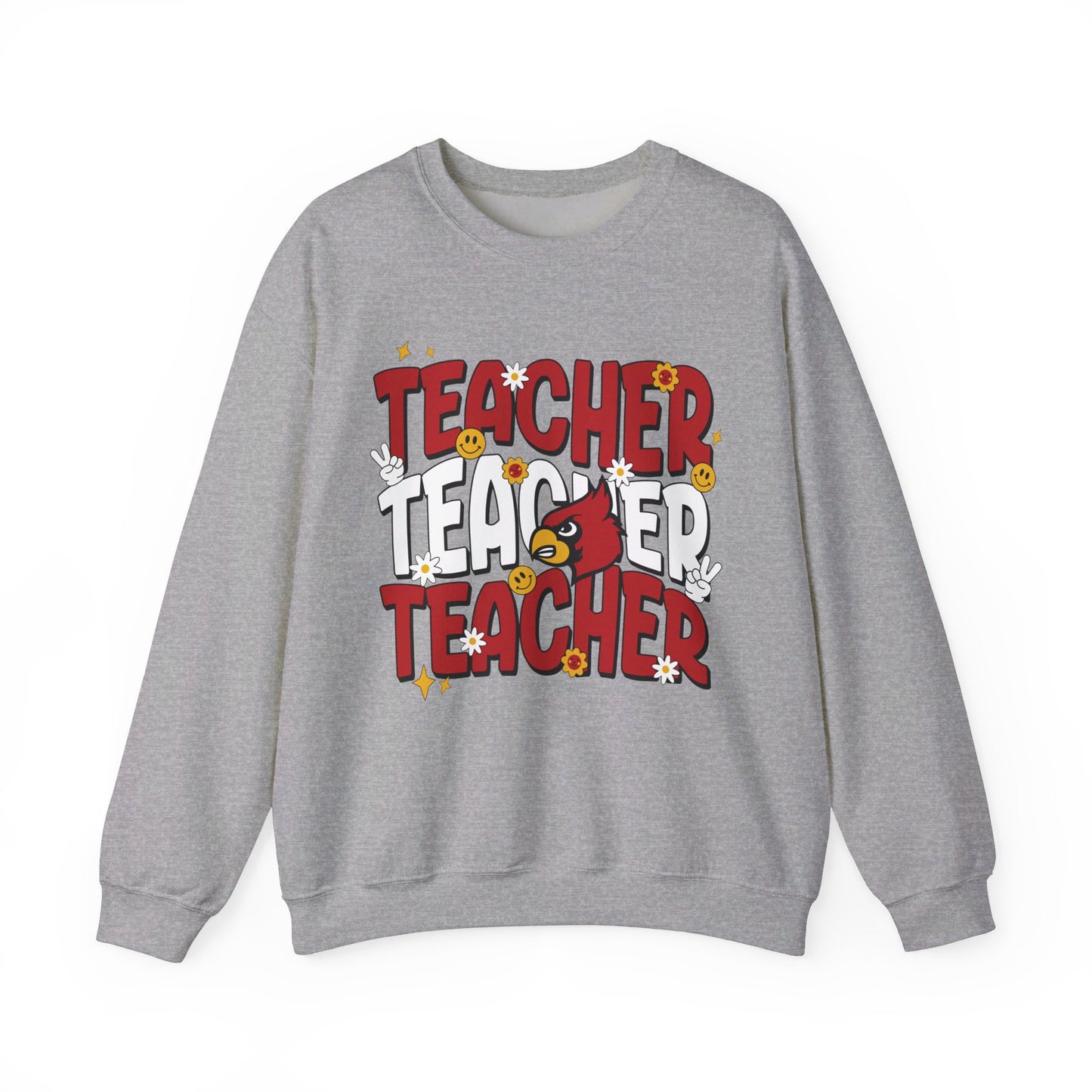 Groovy Teacher 3 - Unisex Heavy Blend™ Crewneck Sweatshirt