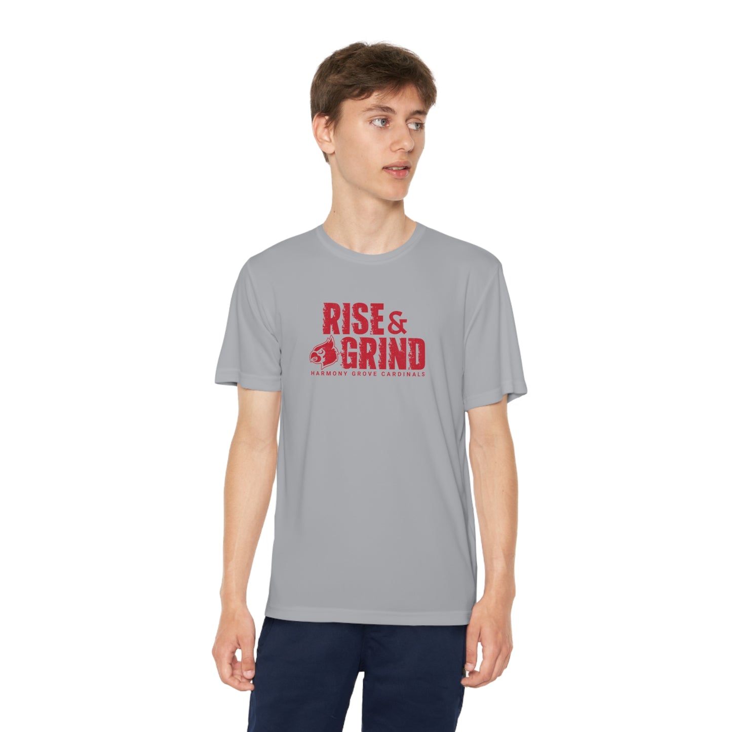 Vintage Rise and Grind - Youth Sport-Tek® Competitor™ Tee