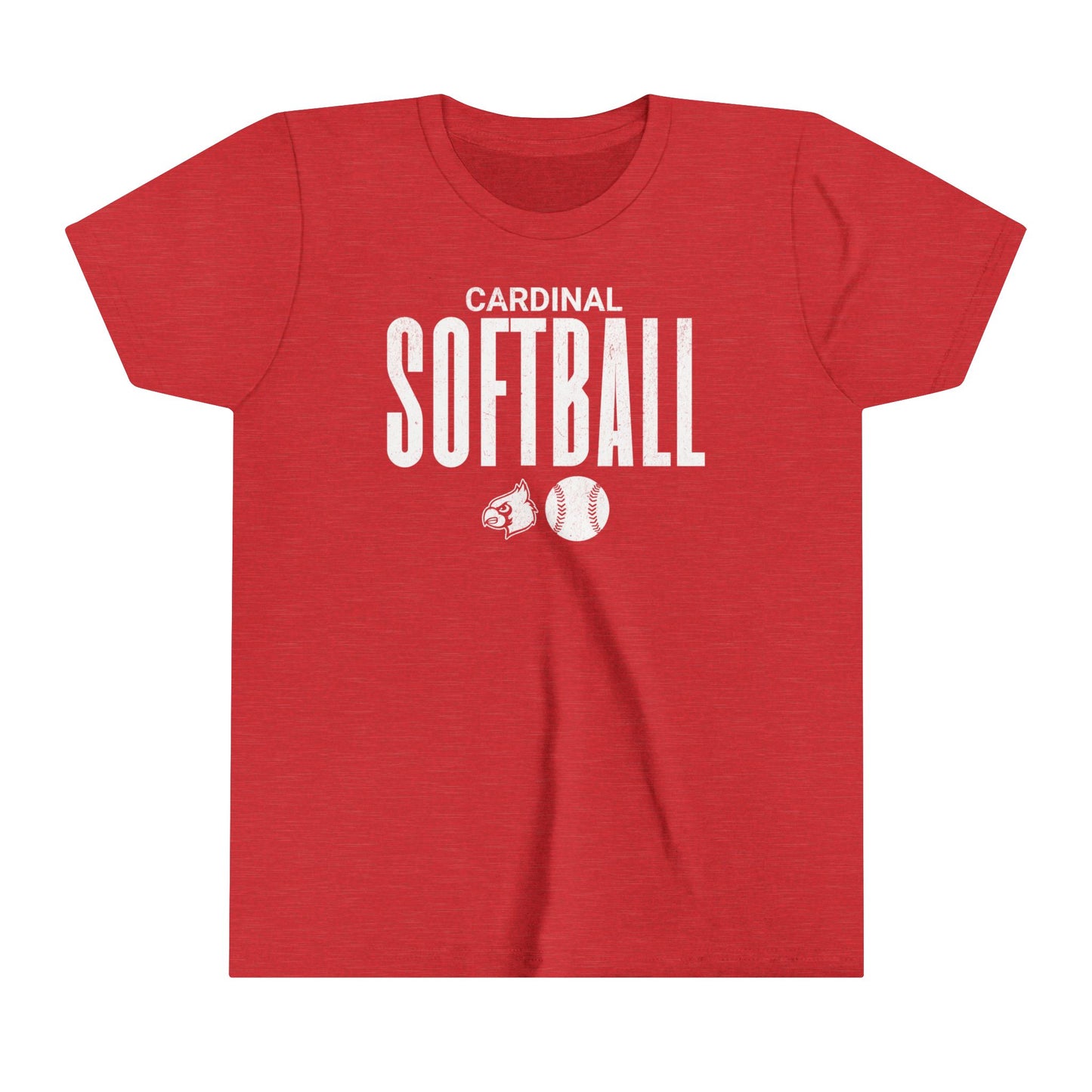 Copy of Vintage Cardinal Baseball Plate - Bella + Canvas Youth Tee
