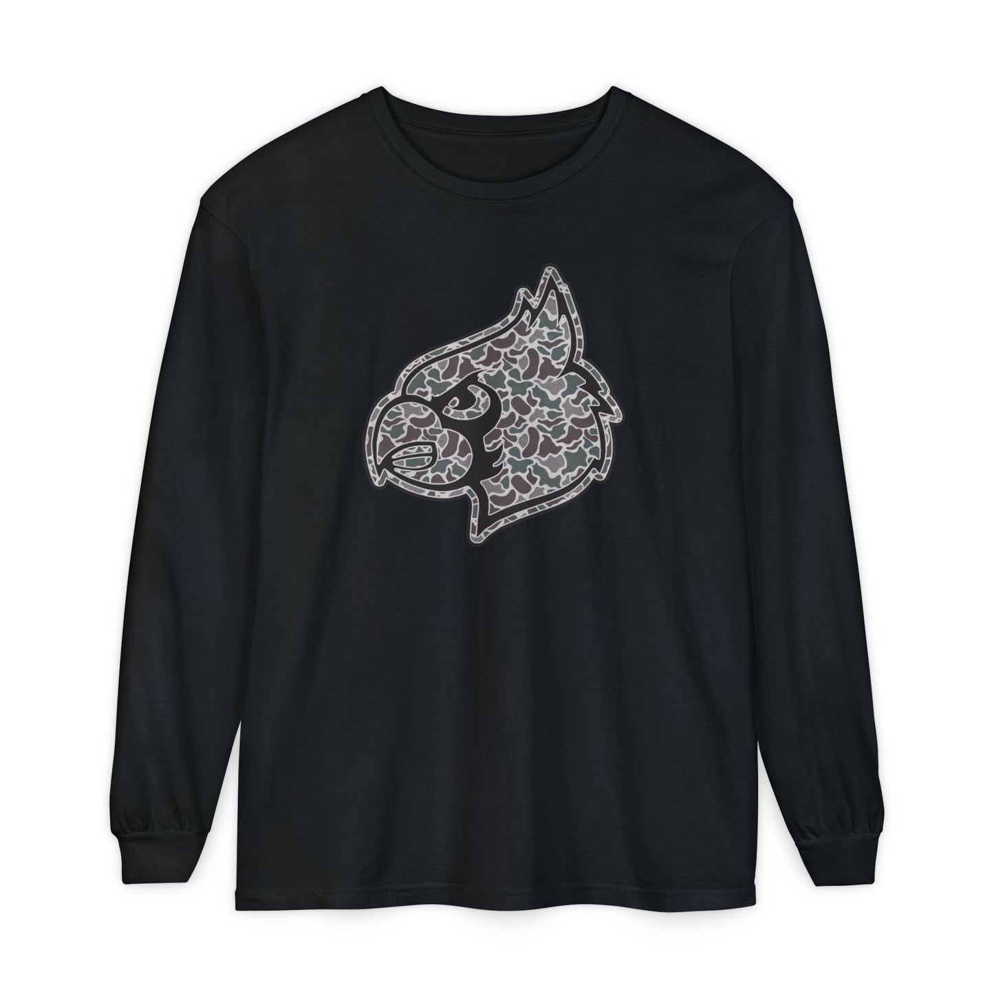Old School Camo Cardinal - Comfort Colors Long Sleeve T-Shirt