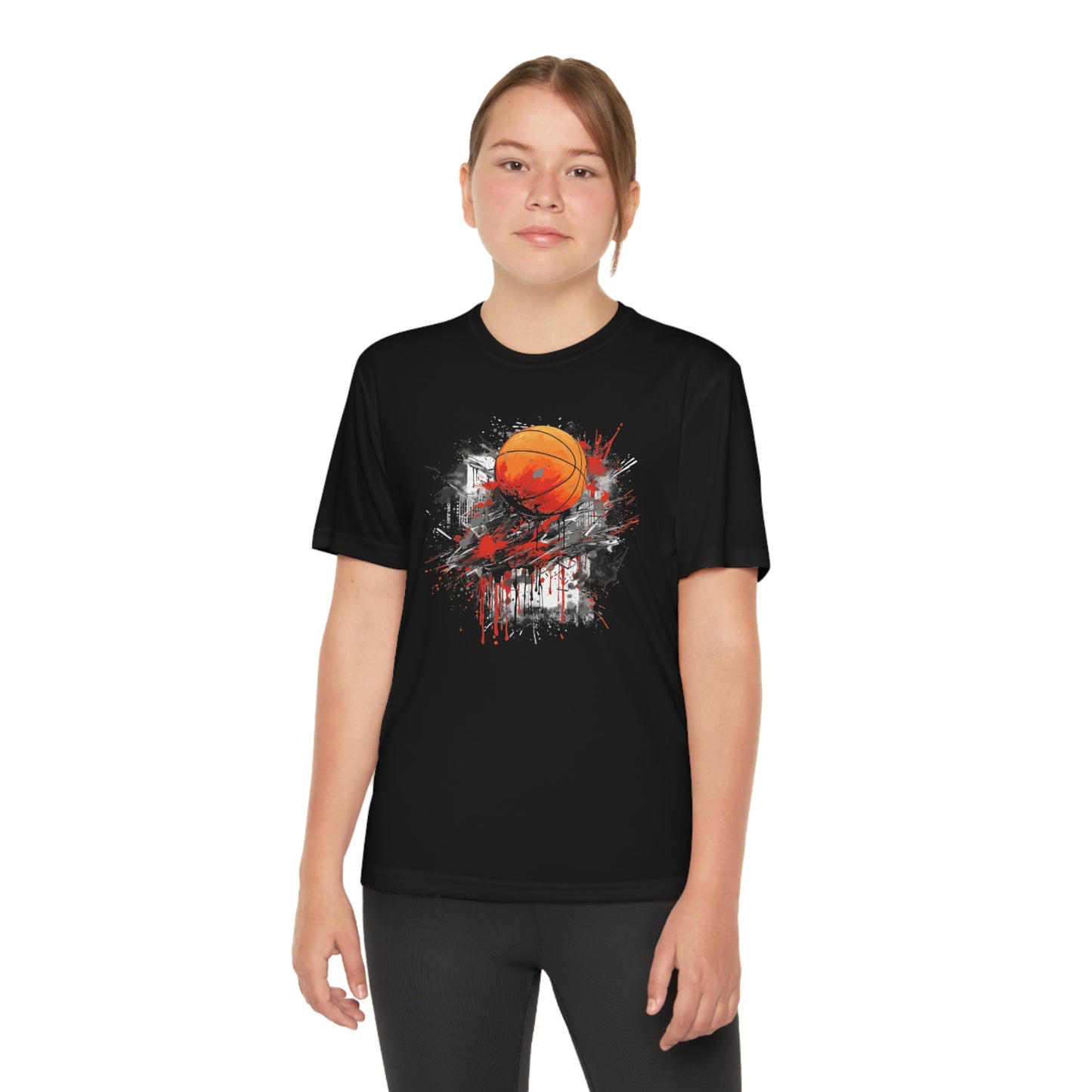Basketball Graffiti - Youth Sport-Tek® Competitor™ Tee