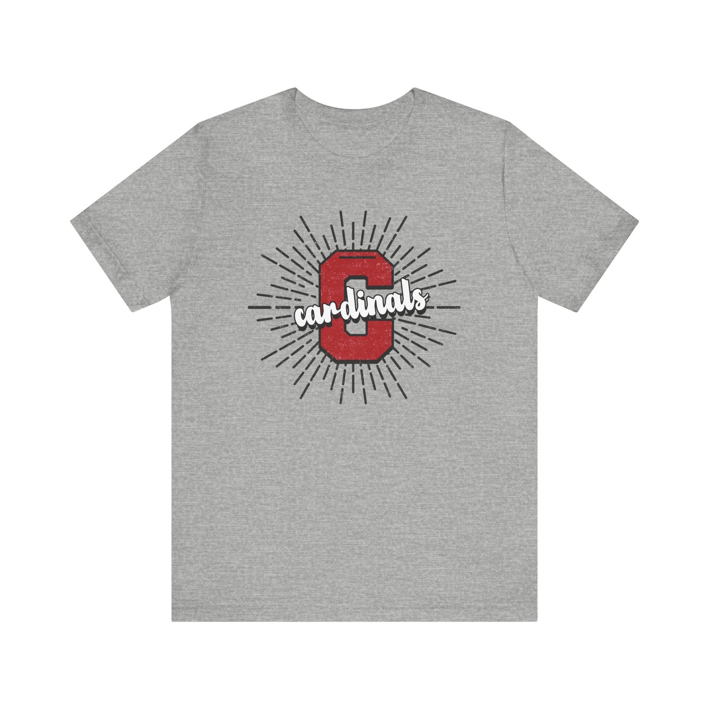 Cardinals Sunburst - Bella + Canvas Short Sleeve Tee