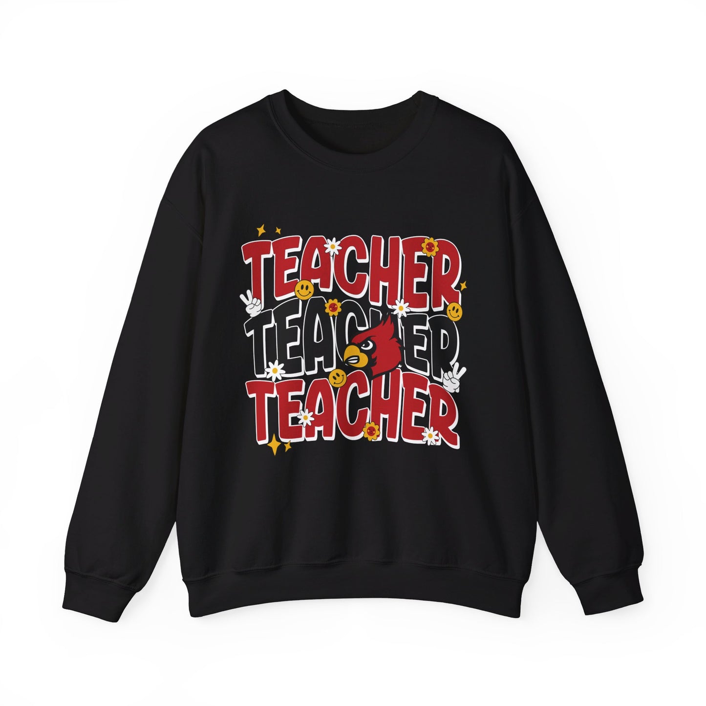 Groovy Teacher 3 - Unisex Heavy Blend™ Crewneck Sweatshirt