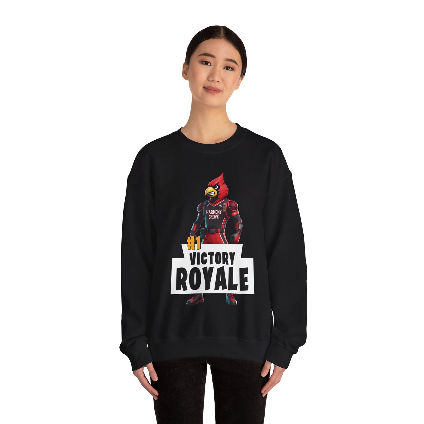 Harmony Grove Cardinals Victory Royale - Unisex Heavy Blend™ Crewneck Sweatshirt