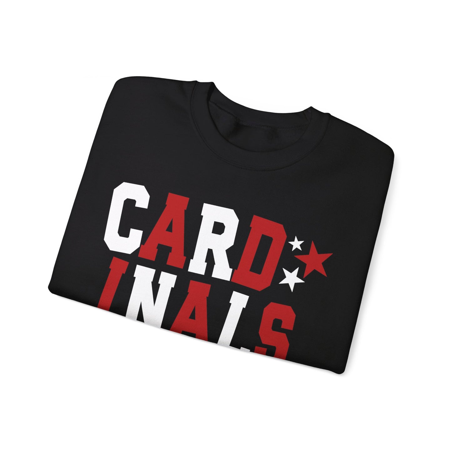 Cardinals Nation with Star Sleeves - Unisex Heavy Blend™ Crewneck Sweatshirt