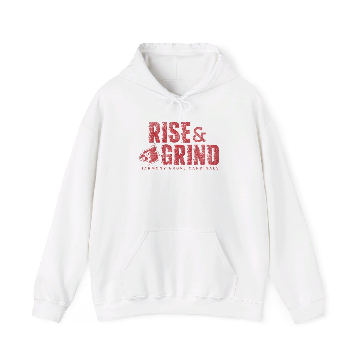 Vintage Cardinal Rise and Grind - Unisex Heavy Blend™ Hooded Sweatshirt