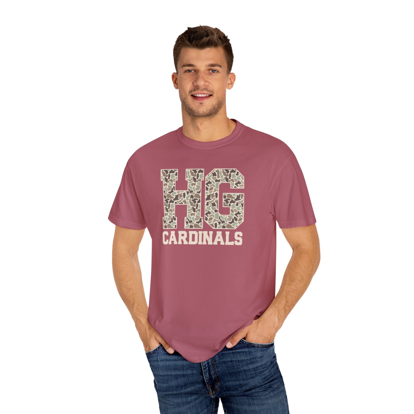 Old School Camo HG Cardinals - Comfort Colors T Shirt