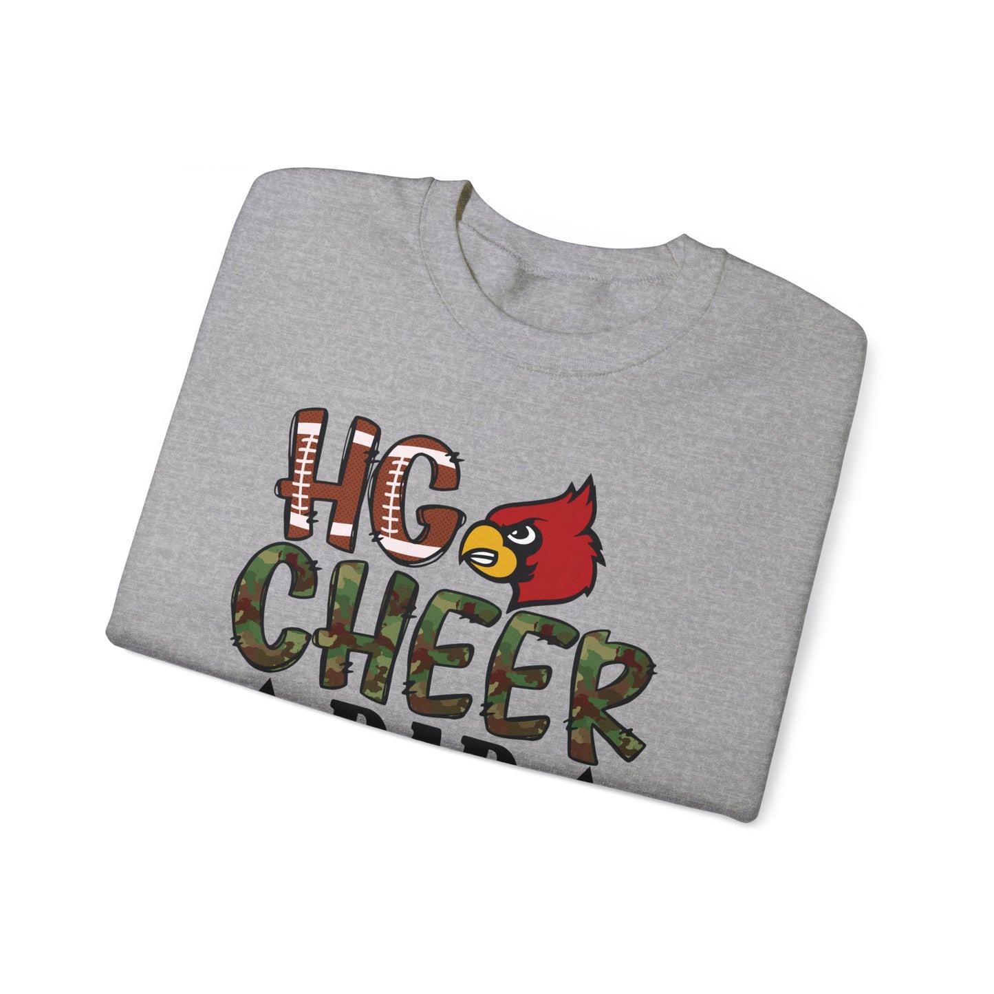 HG Cheer Dad Football - Unisex Heavy Blend™ Crewneck Sweatshirt