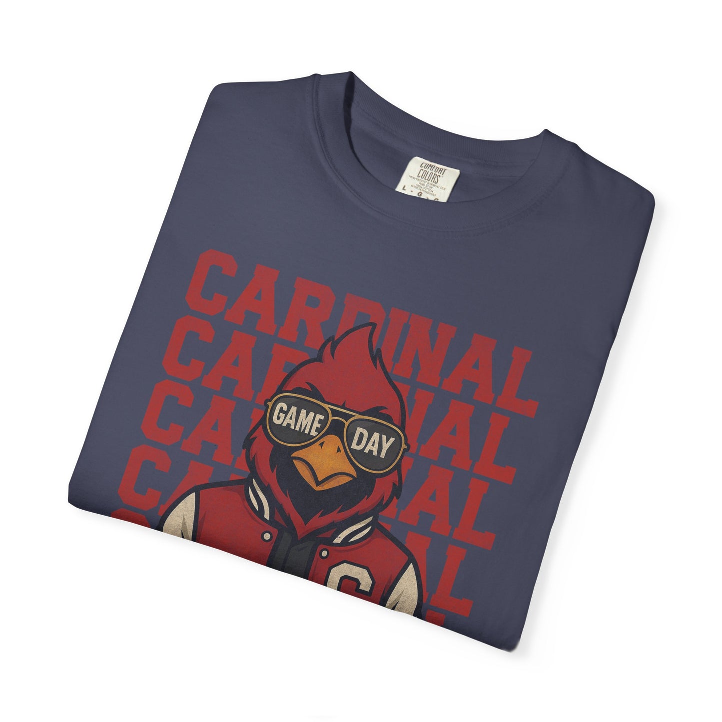 Cardinal Game Day Distressed - Comfort Colors T Shirt