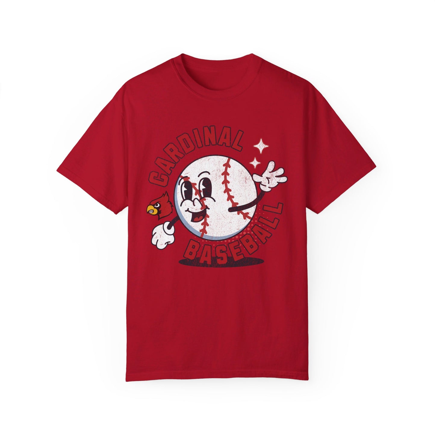 Retro Cardinal Baseball - Comfort Colors T-shirt