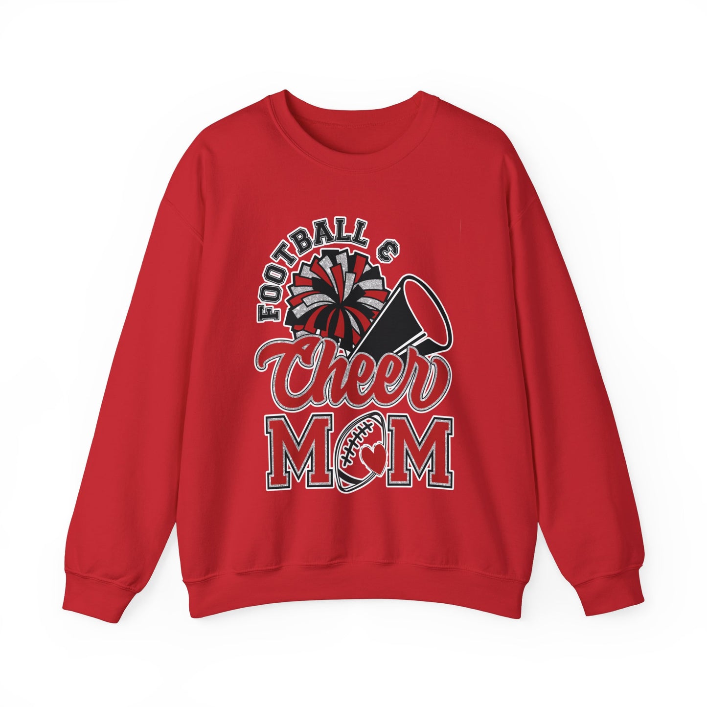 Football and Cheer Mom - Unisex Heavy Blend™ Crewneck Sweatshirt