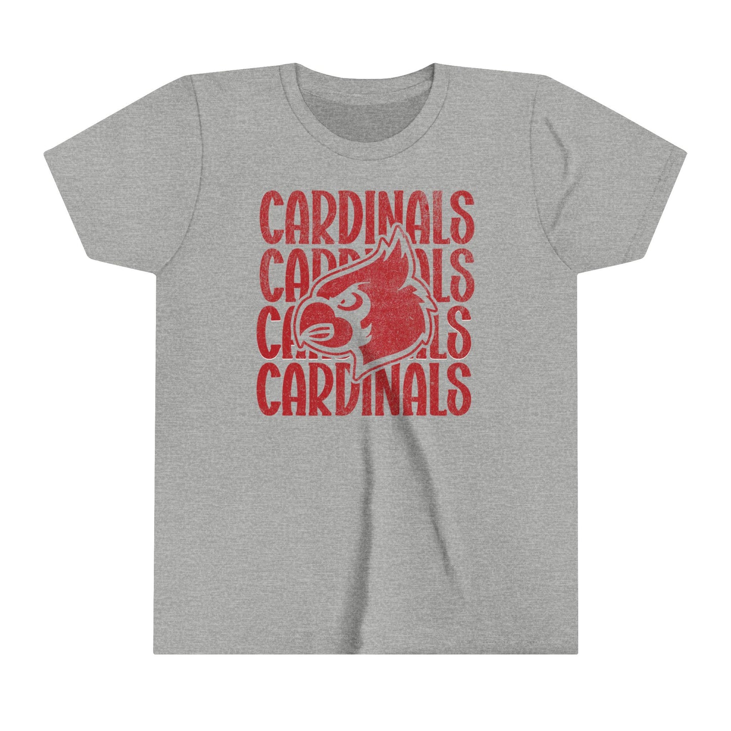 Vintage Cardinal 4 - Bella + Canvas Youth Tee
