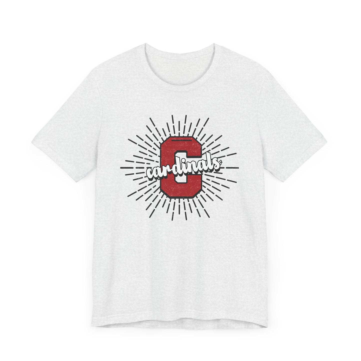 Cardinals Sunburst - Bella + Canvas Short Sleeve Tee