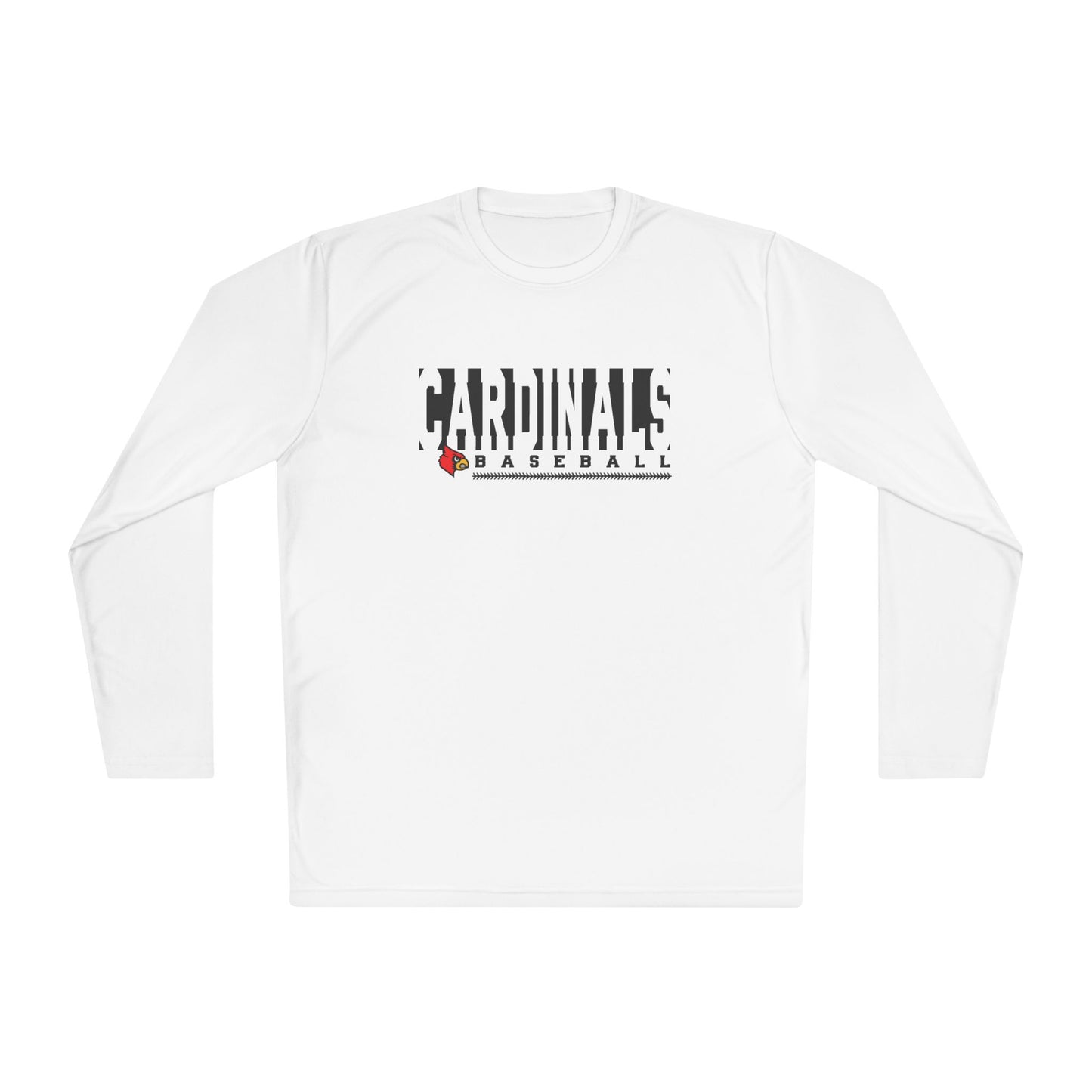 Cardinals Baseball Inset - Dryfit Long Sleeve Tee