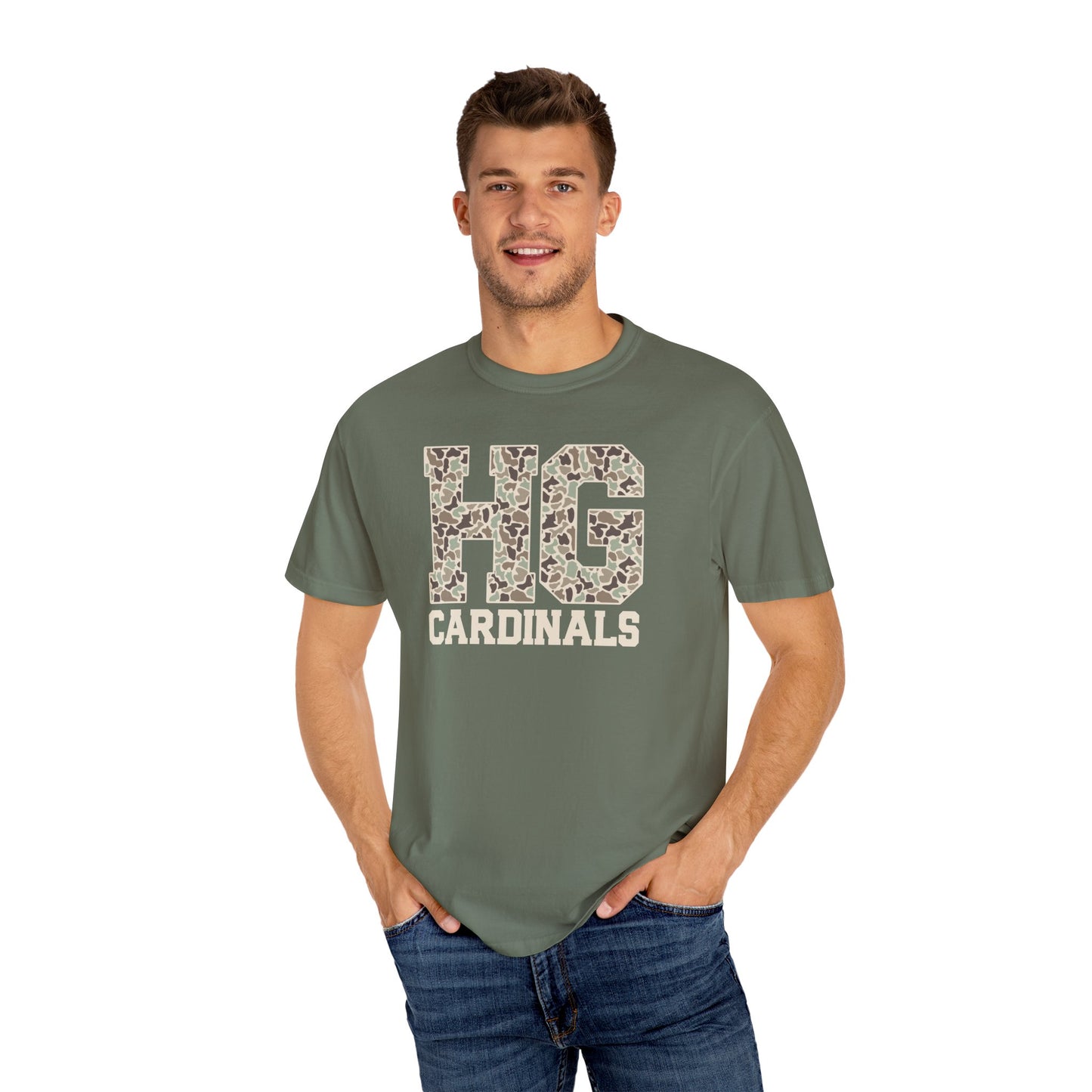 Old School Camo HG Cardinals - Comfort Colors T Shirt
