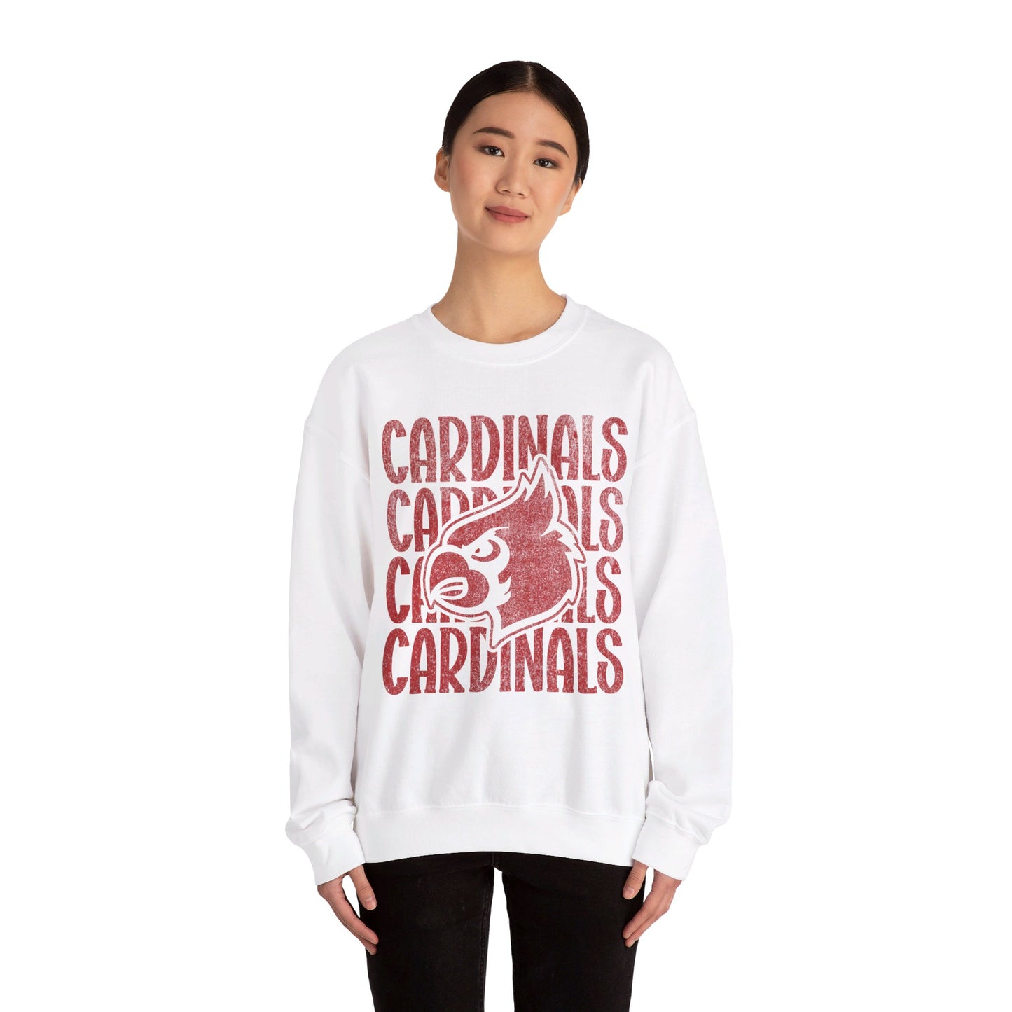 Vintage Cardinals 4 - Unisex Heavy Blend™ Crewneck Sweatshirt