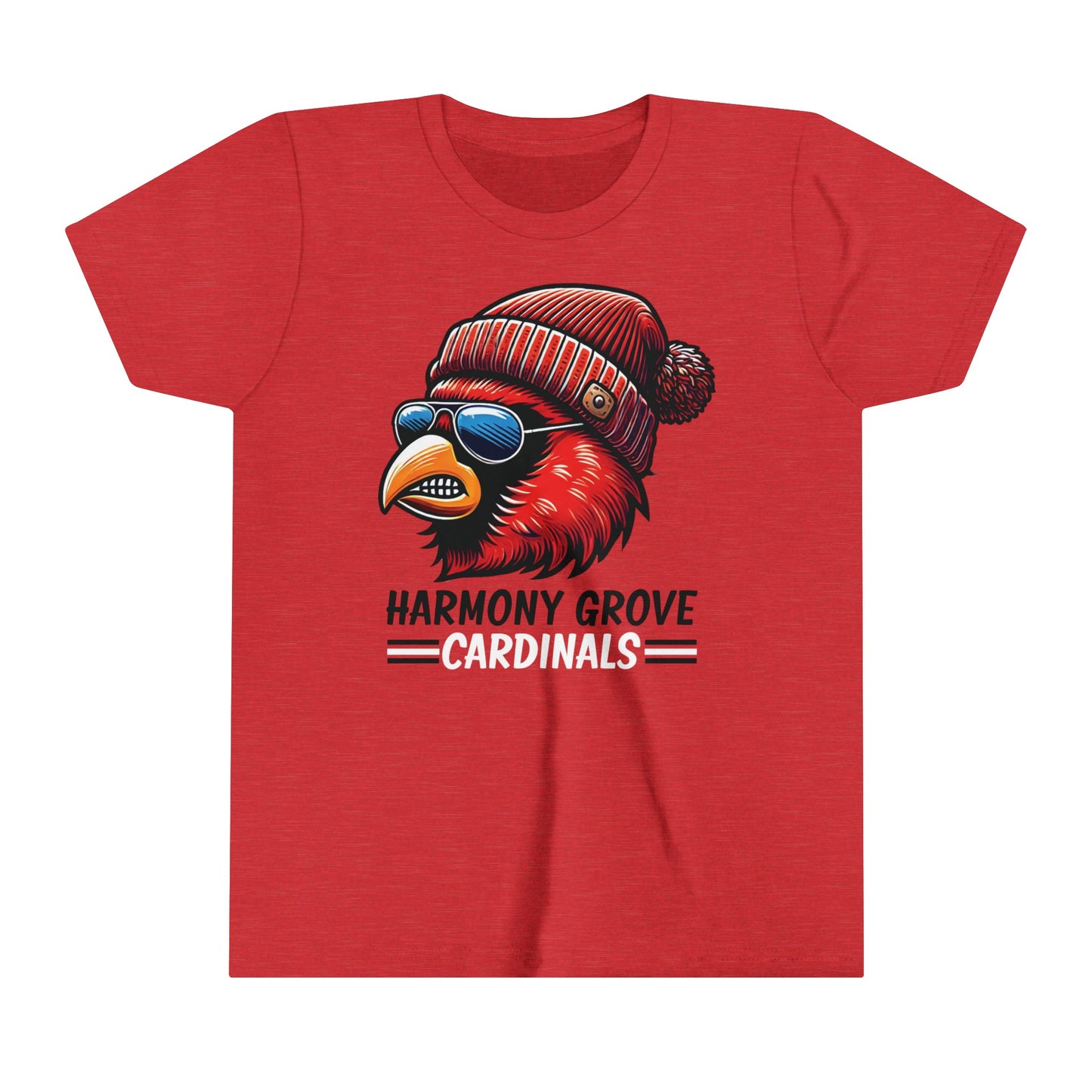 Hipster Harmony Grove Cardinal - Bella + Canvas Youth Tee