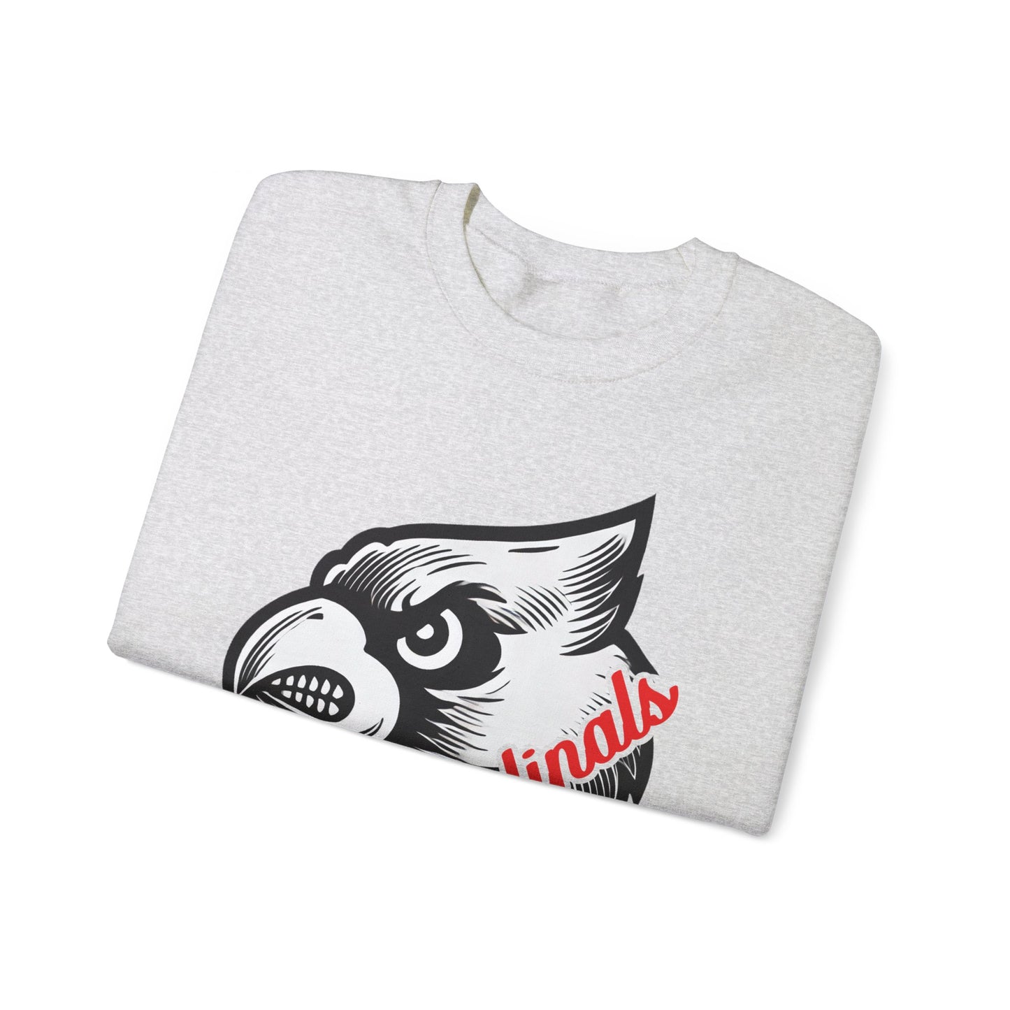 Cardinals Inset Text - Unisex Heavy Blend™ Crewneck Sweatshirt