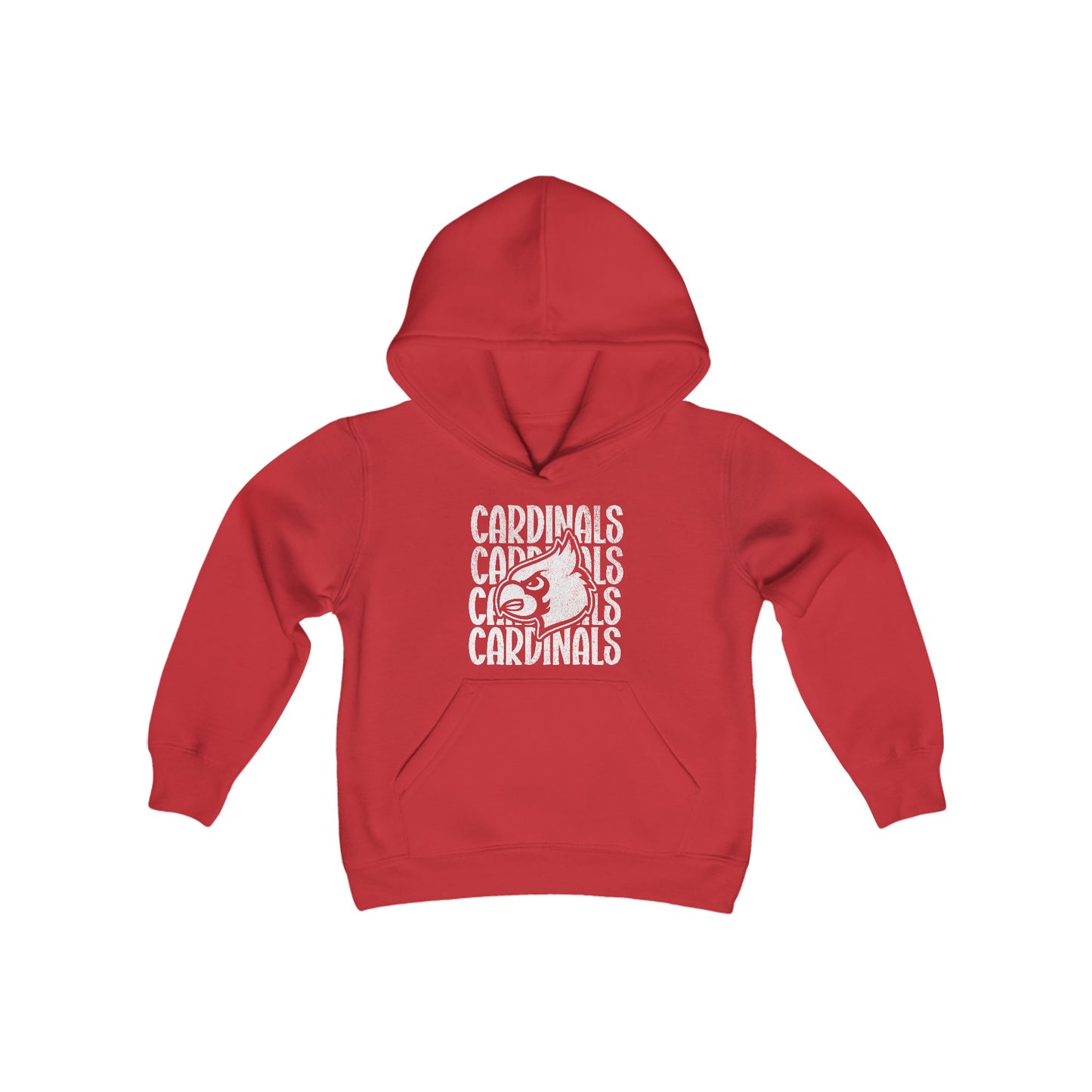 Vintage Cardinals 4 - Youth Heavy Blend Hooded Sweatshirt