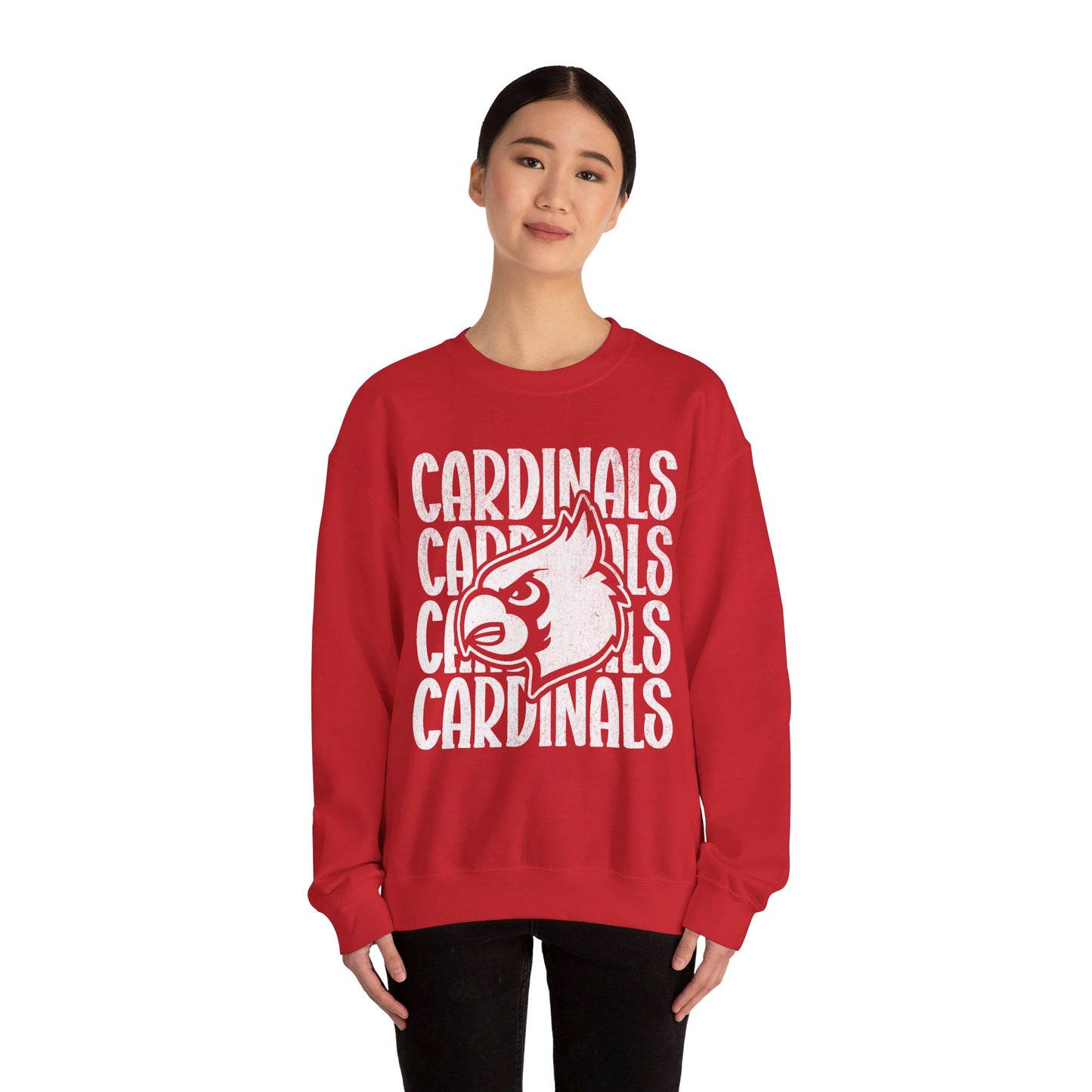 Vintage Cardinals 4 - Unisex Heavy Blend™ Crewneck Sweatshirt