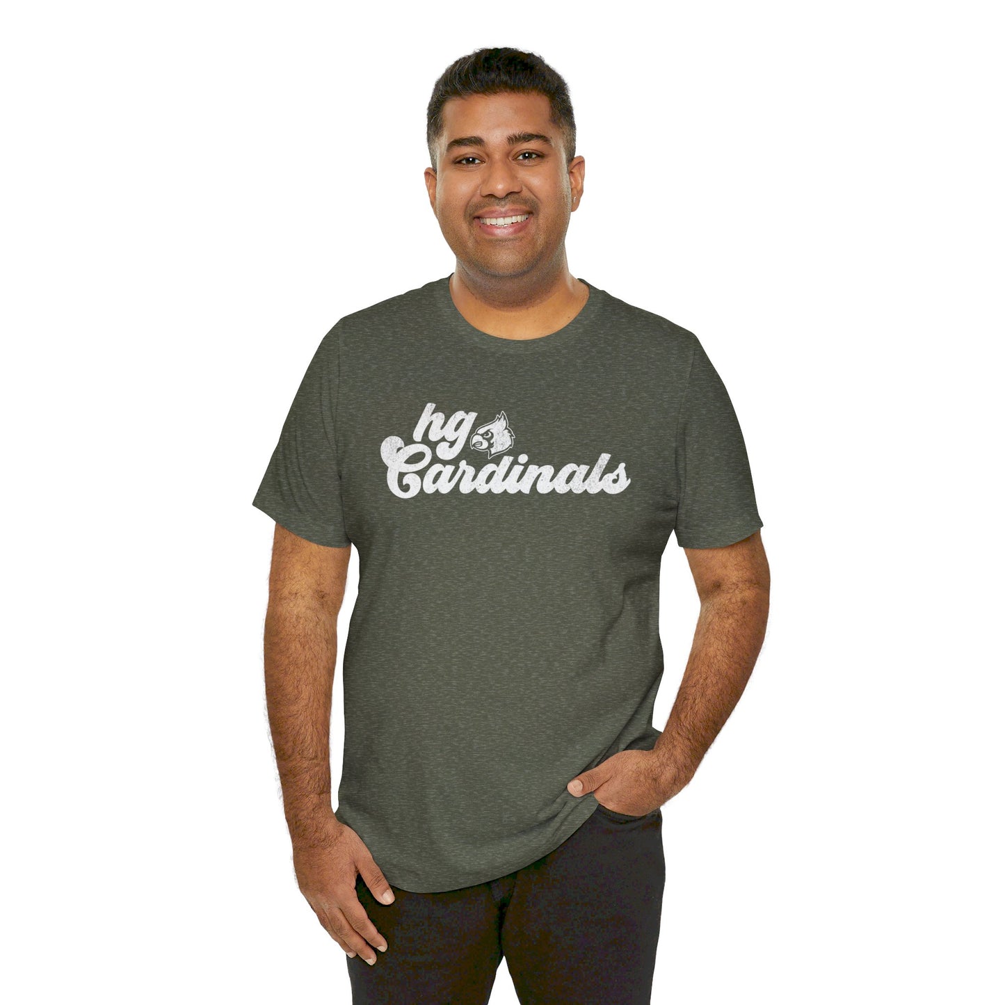 Vintage HG Cardinals - Bella + Canvas Short Sleeve Tee