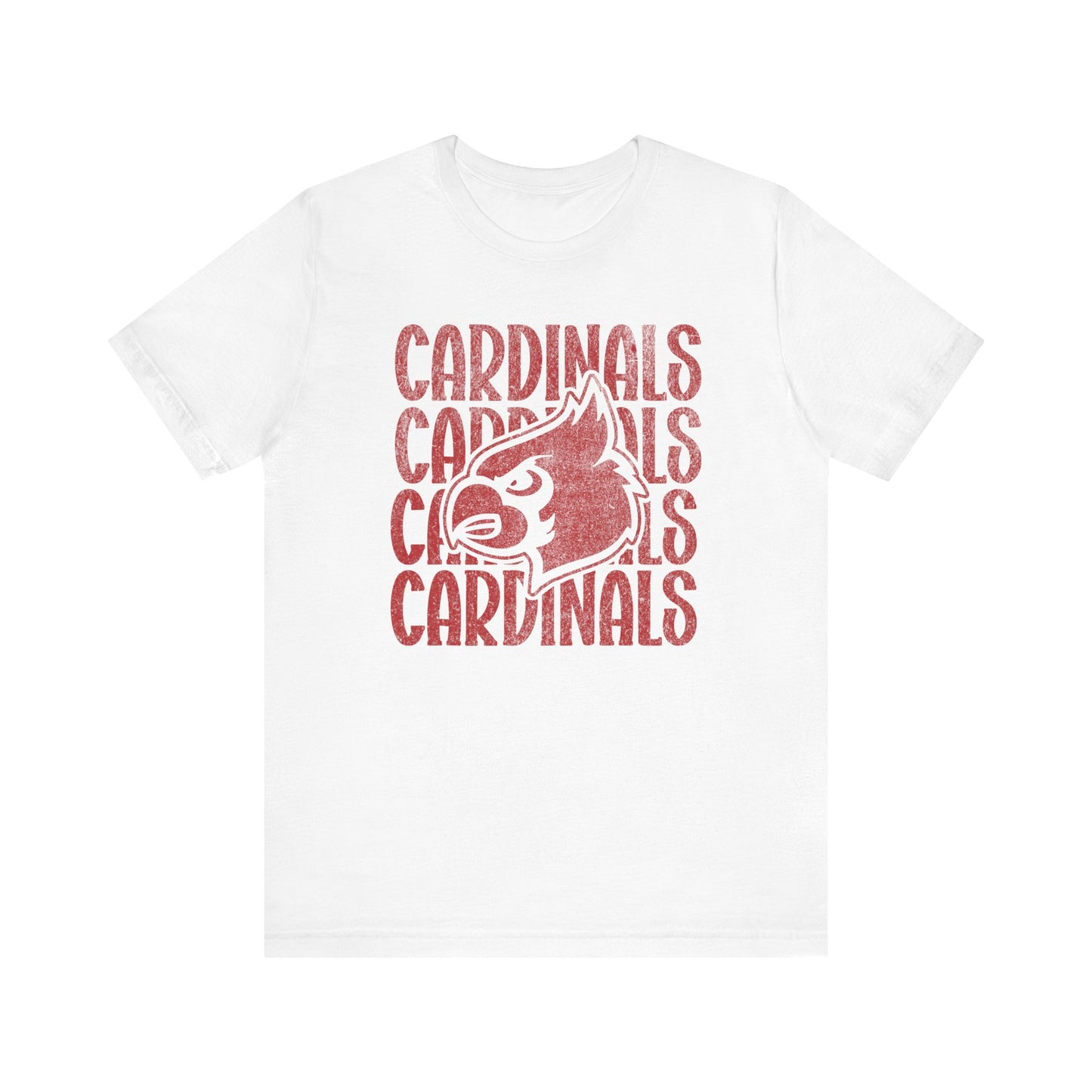 Vintage Cardinal 4 - Bella + Canvas Short Sleeve Tee