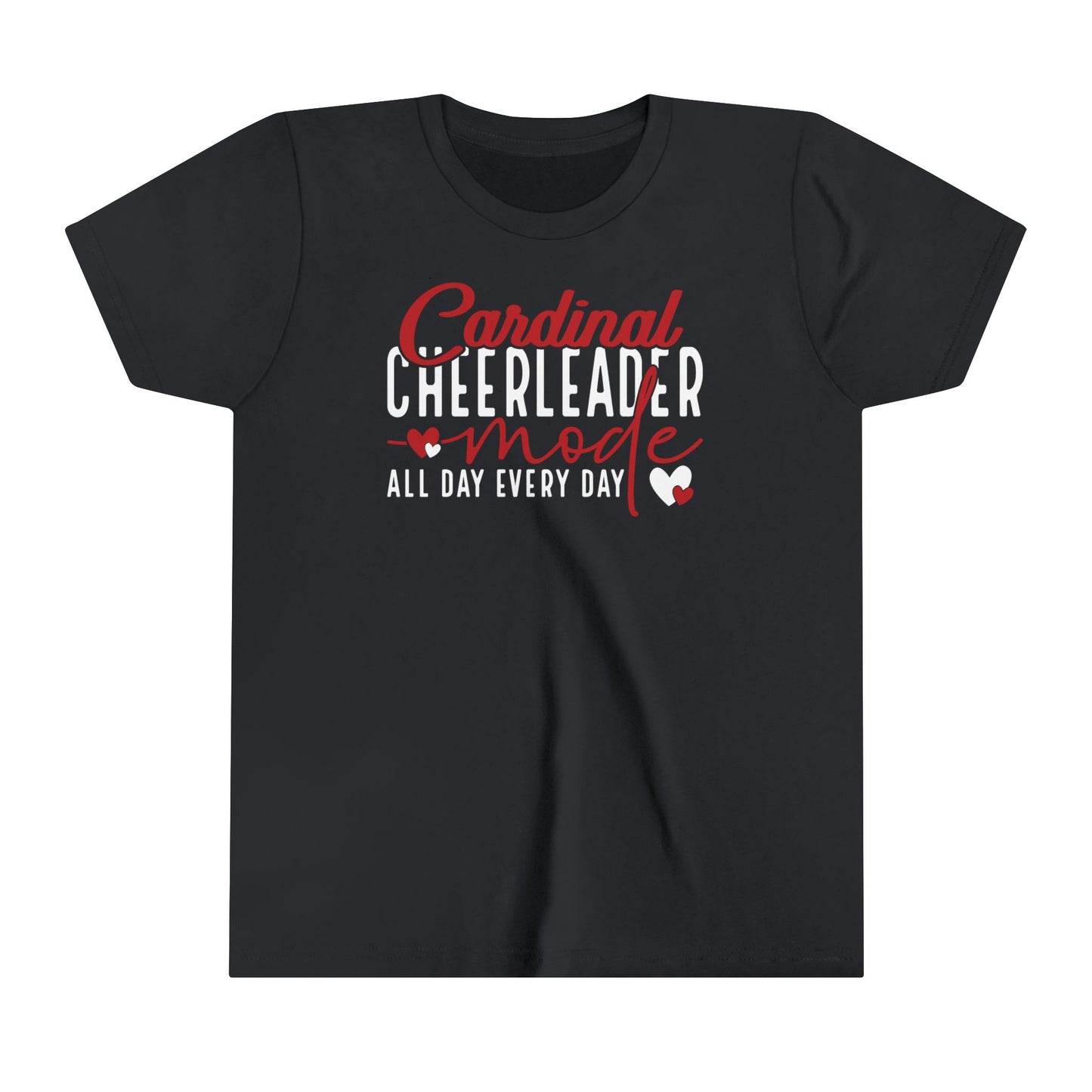Cardinal Cheerleader Mode - Bella + Canvas Youth Tee