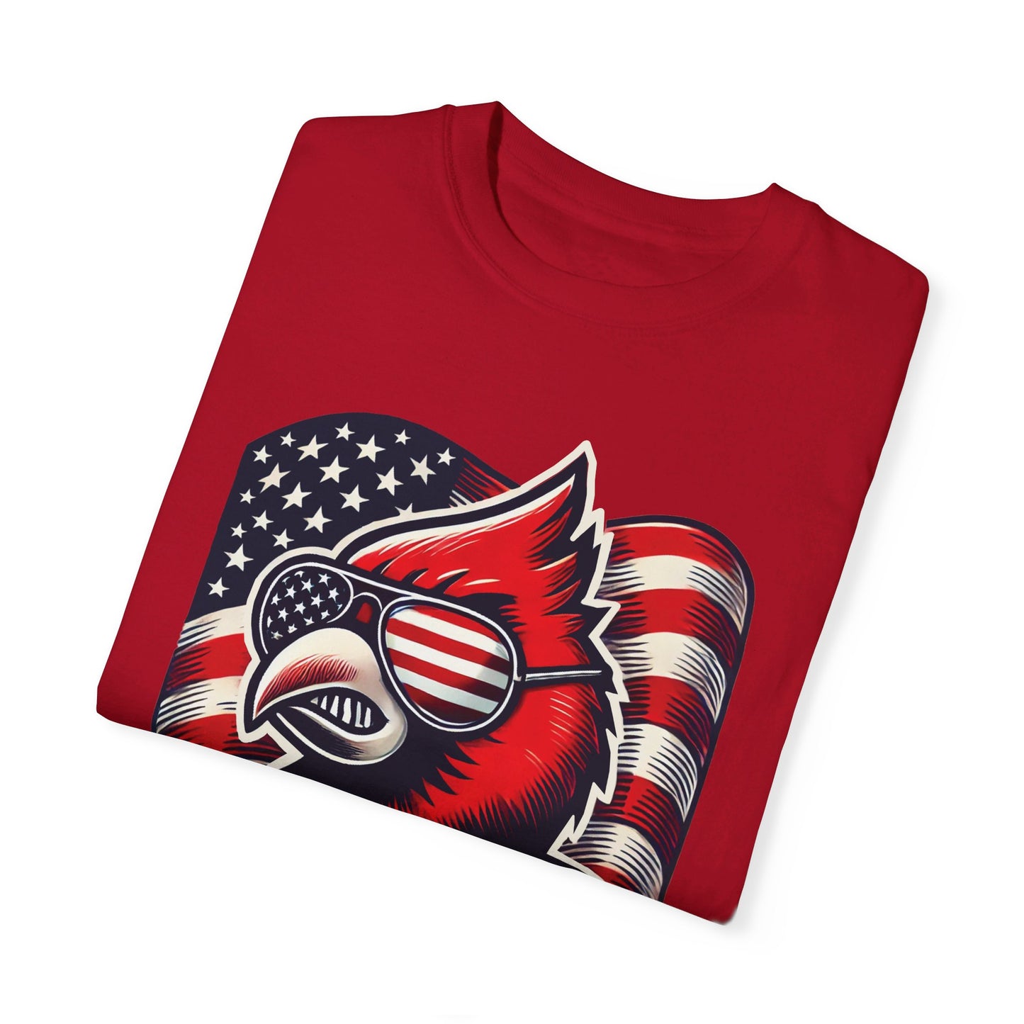 Patriotic Cardinal - Comfort Colors T-shirt