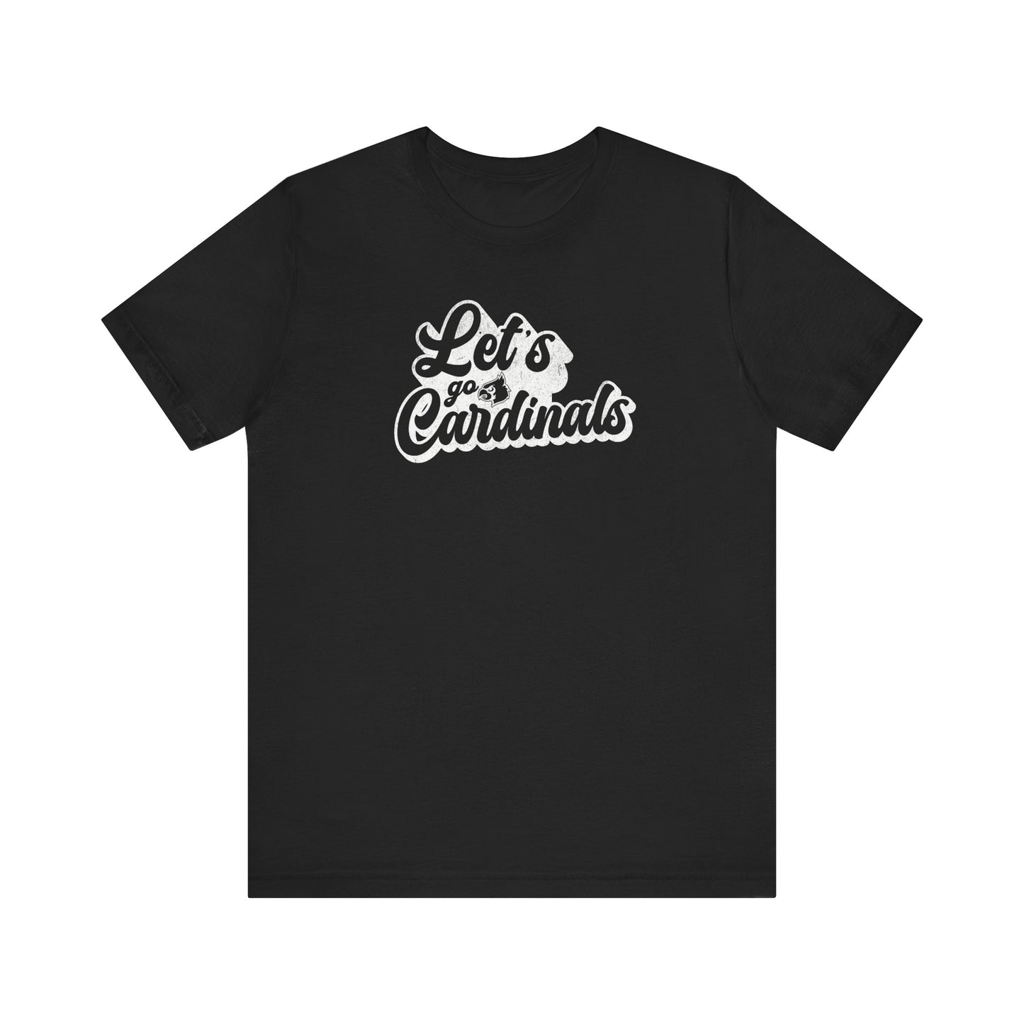 Vintage Let's Go Cardinals - Bella + Canvas Short Sleeve Tee
