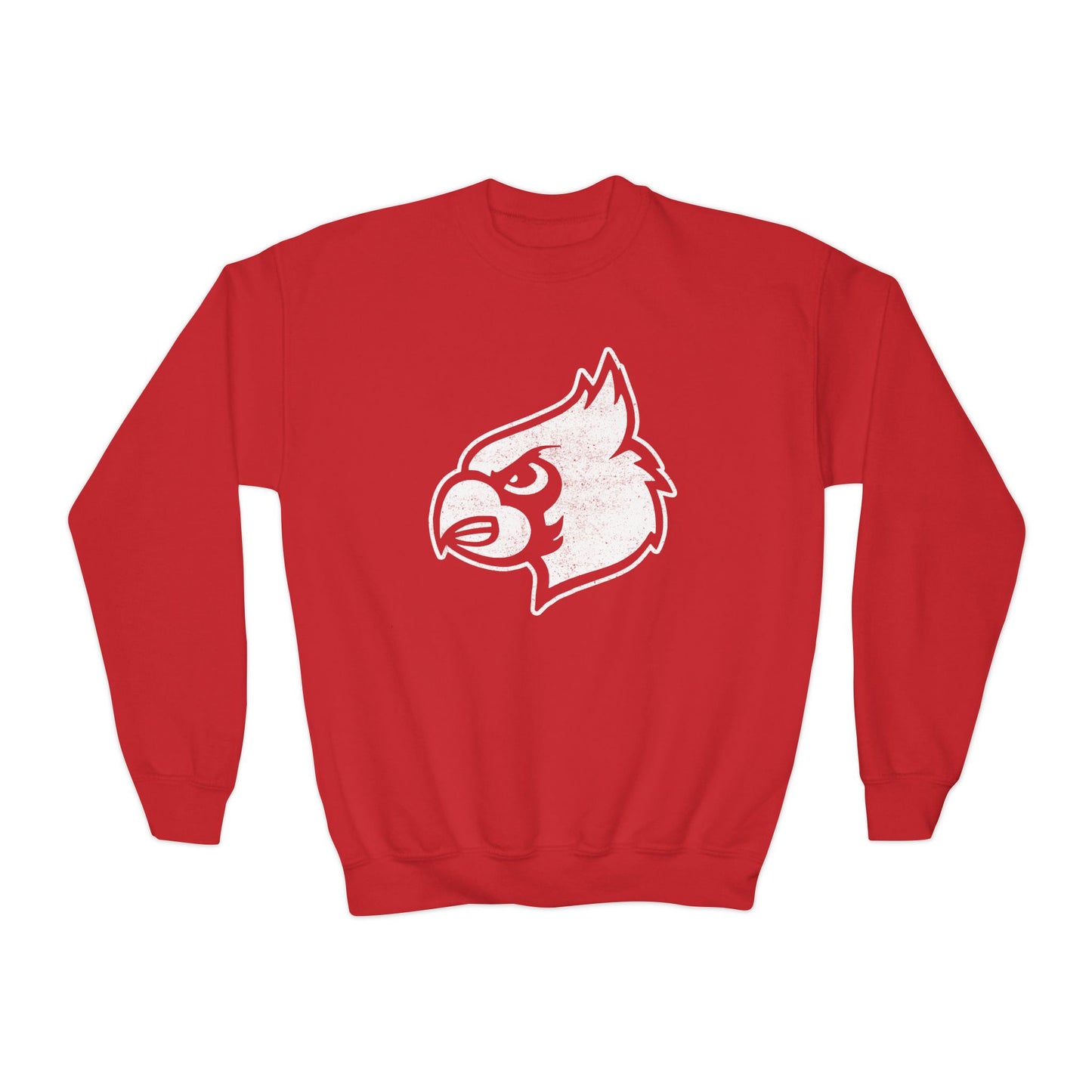 Distressed Cardinal - Youth Crew Sweatshirt