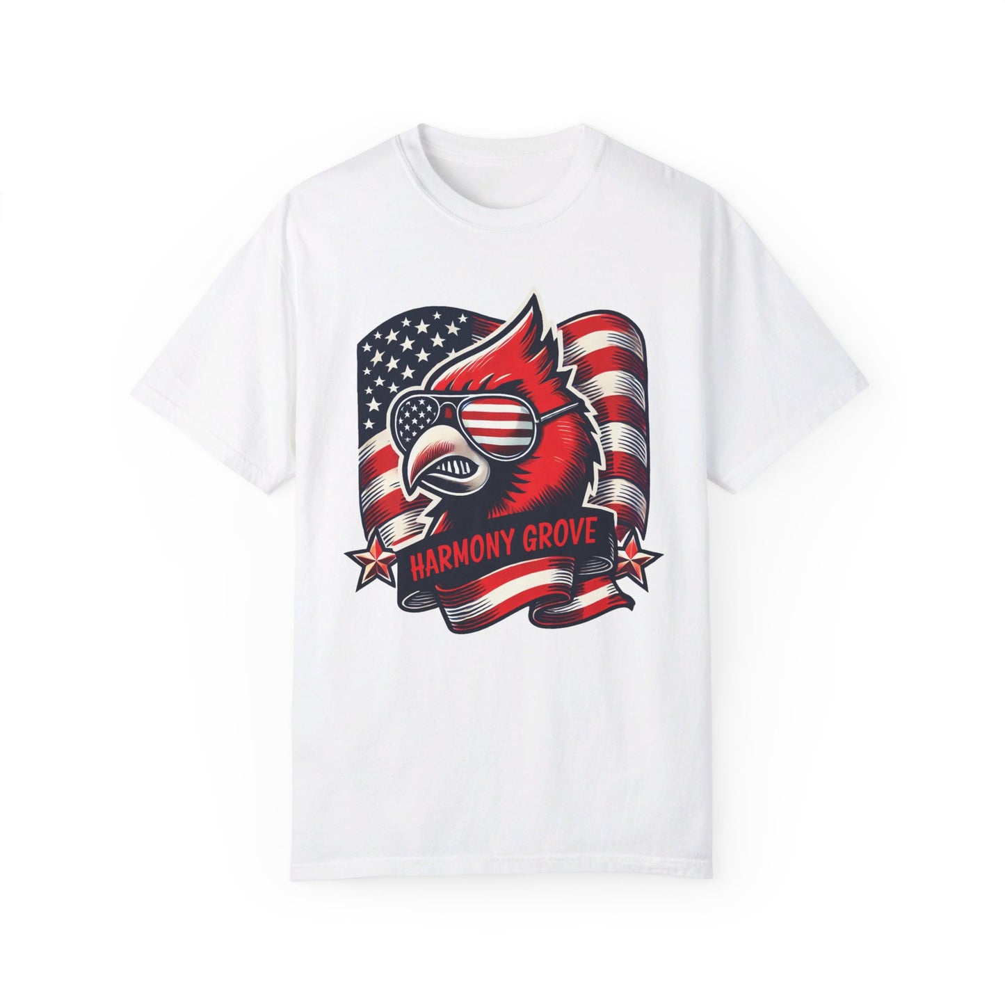 Patriotic Cardinal - Comfort Colors T-shirt
