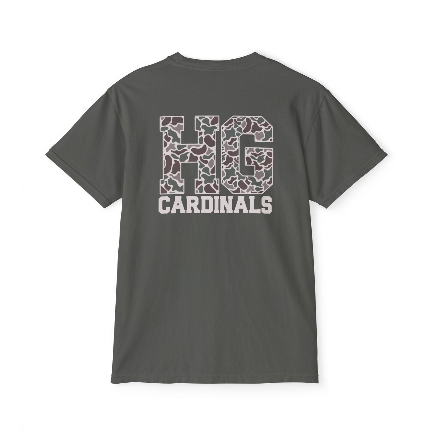 Unisex Pocket T-Shirt Cardinal + HG - Comfort Colors Tshirt