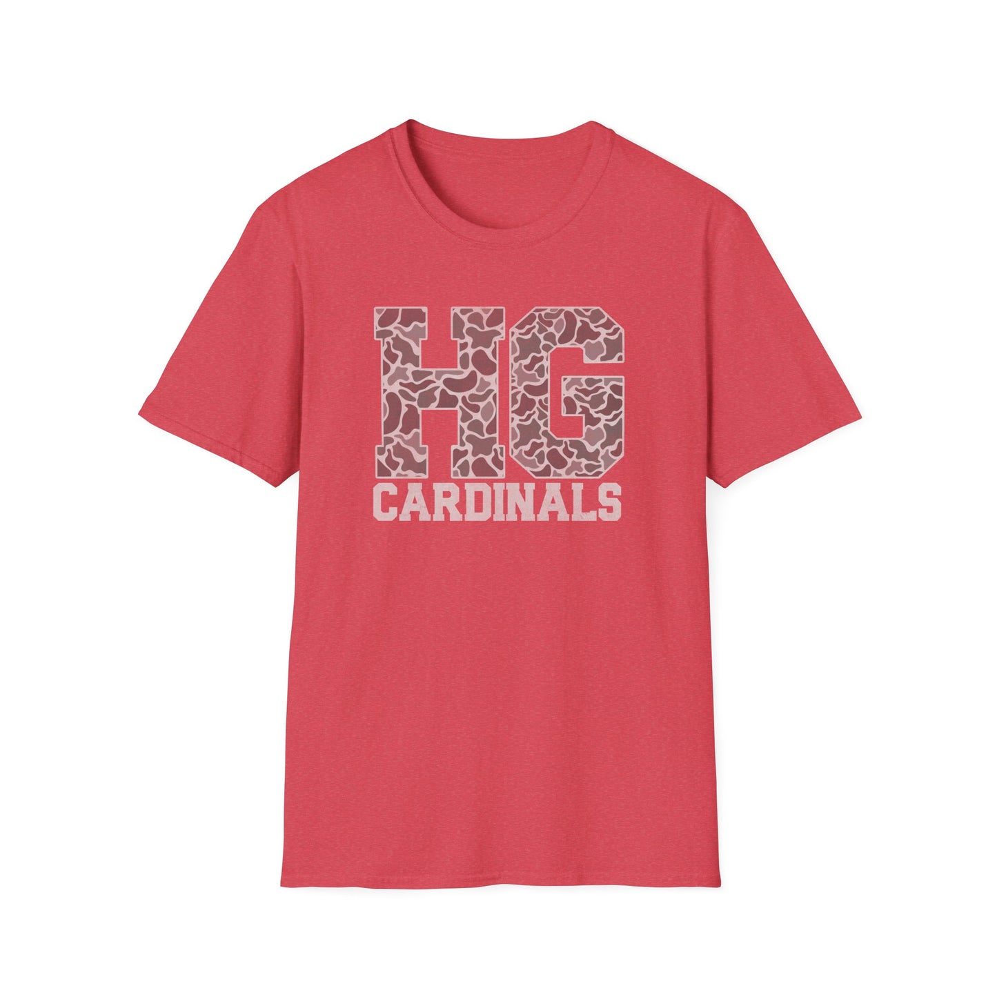 Old School Camo Distressed - Unisex Softstyle T-Shirt