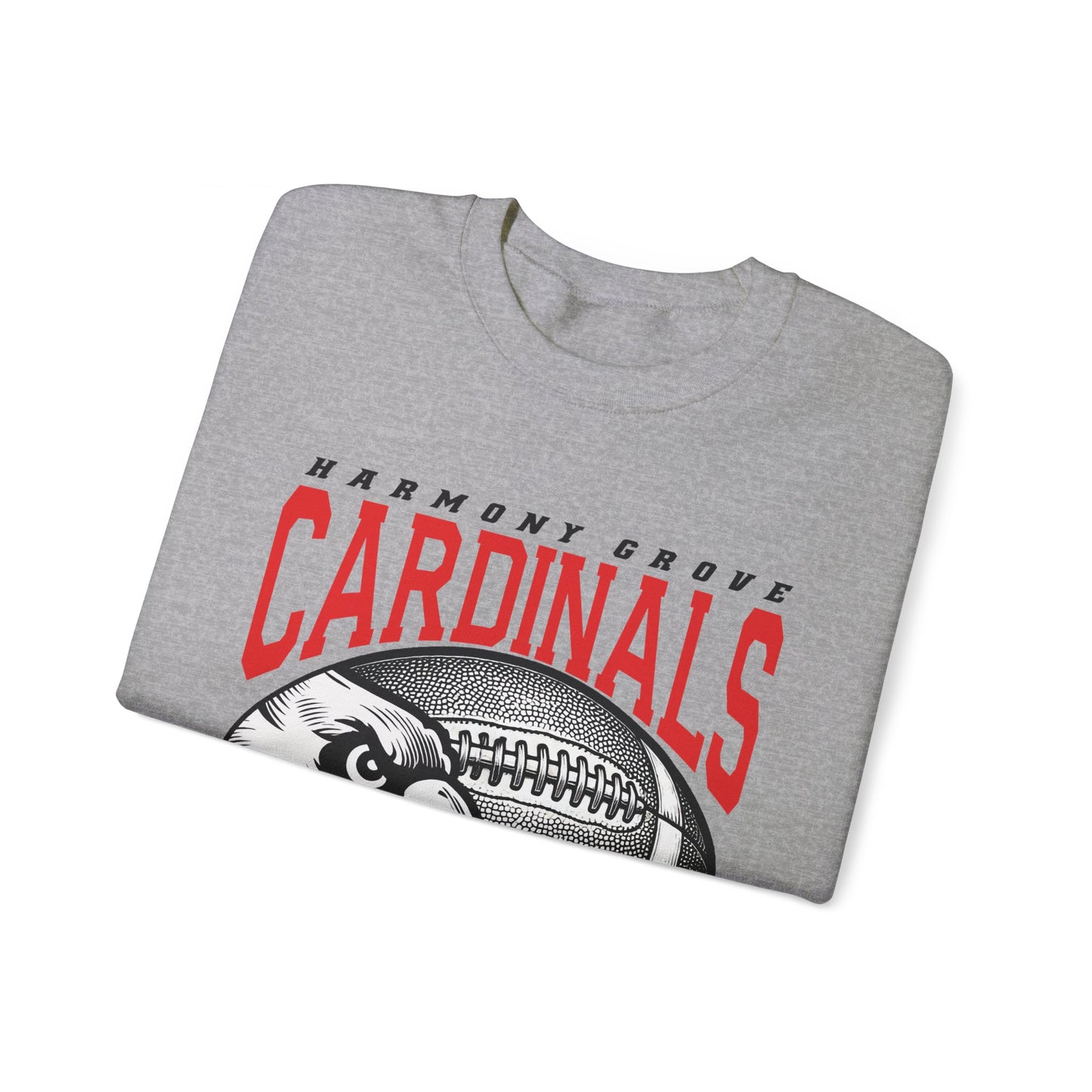 Harmony Grove Cardinals Football Inset - Heavy Blend™ Crewneck Sweatshirt