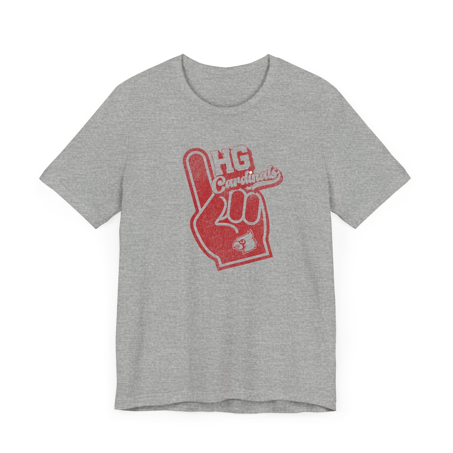 Vintage Foam Finger HG Cardinals - Bella + Canvas Short Sleeve Tee