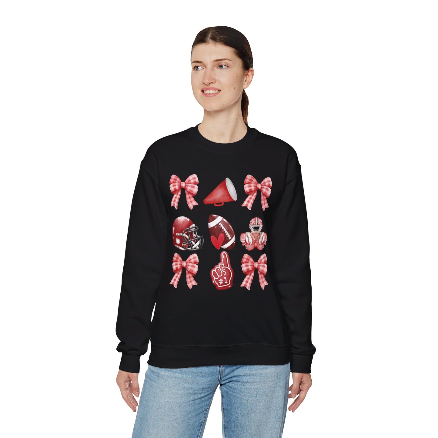 Football Coquette - Unisex Heavy Blend™ Crewneck Sweatshirt