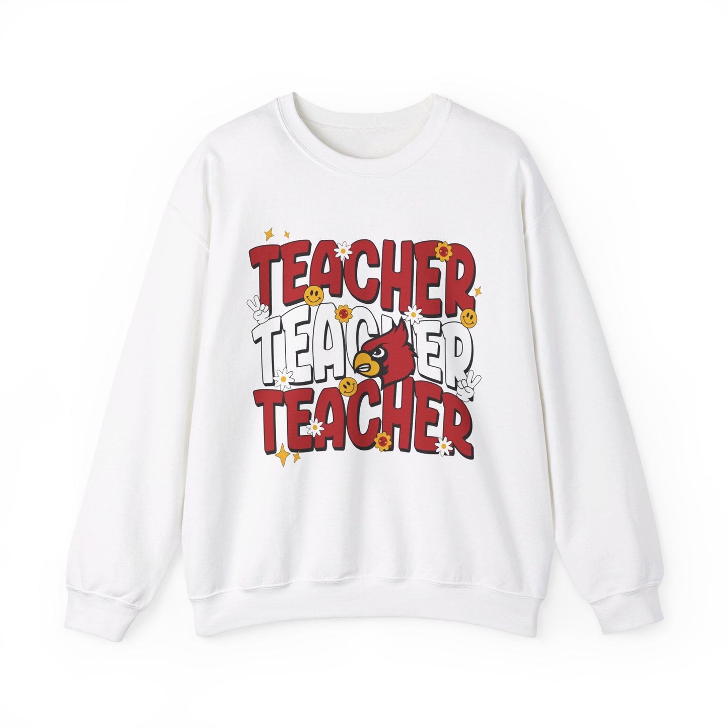 Groovy Teacher 3 - Unisex Heavy Blend™ Crewneck Sweatshirt