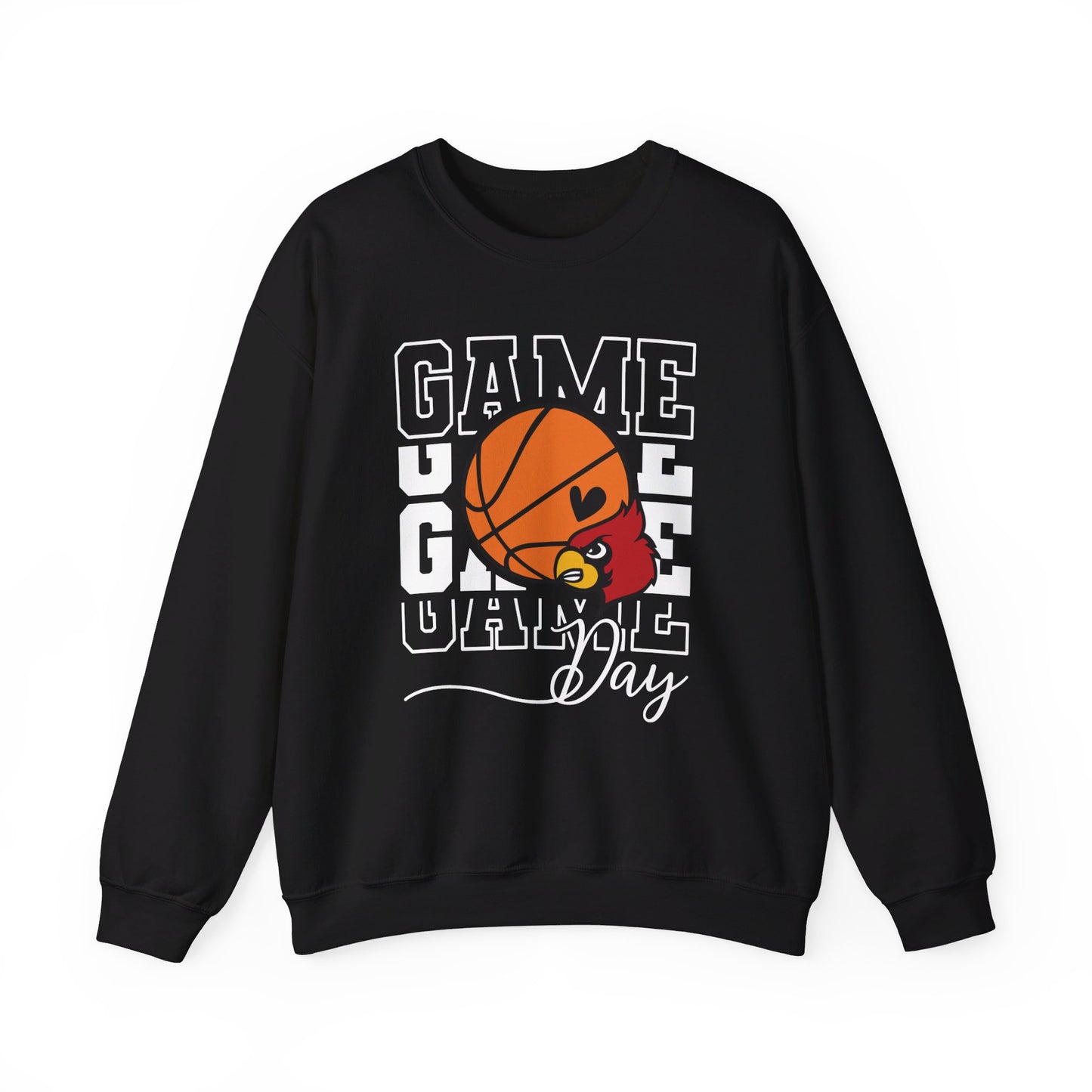 Cardinal Game Day Basketball - Unisex Heavy Blend™ Crewneck Sweatshirt